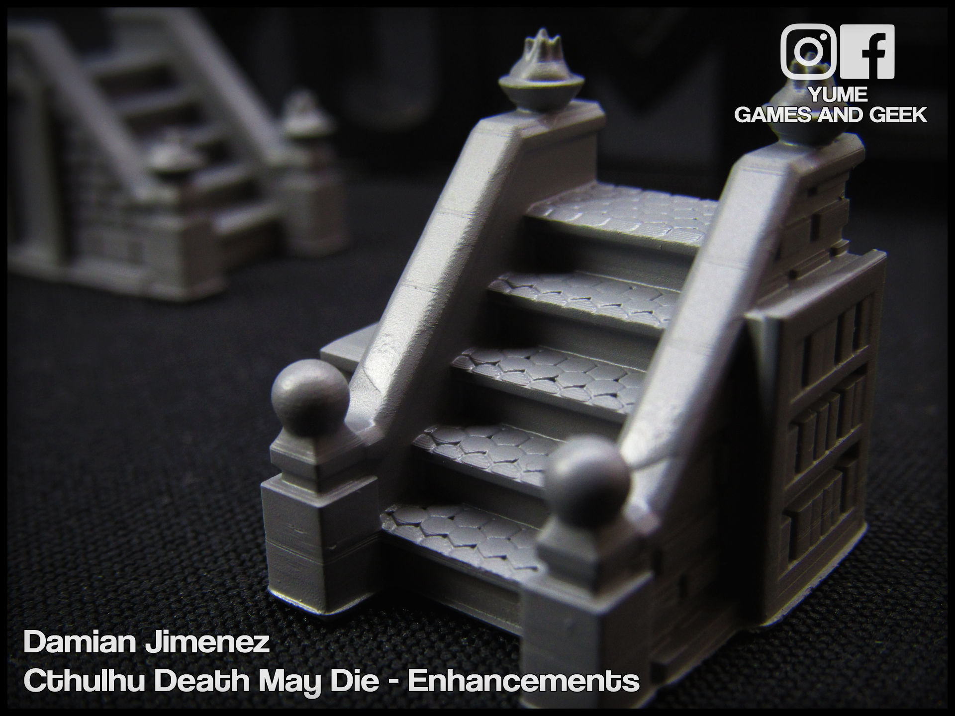 Stairs for board games Cthulhu Death May Die or GloomHaven 3D print model_18