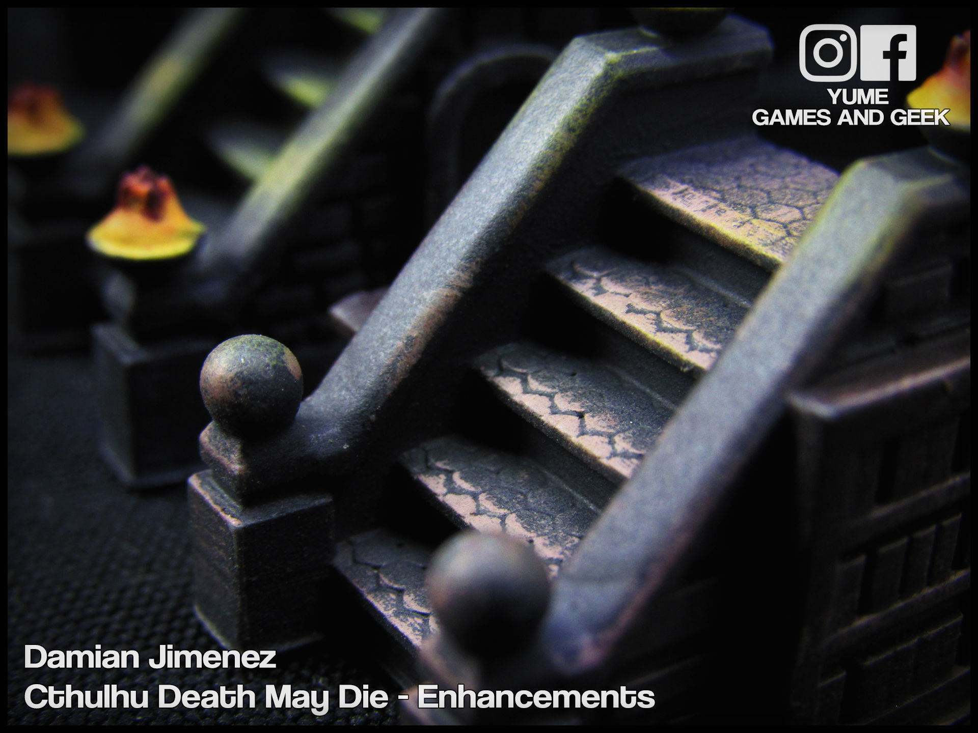 Stairs for board games Cthulhu Death May Die or GloomHaven 3D print model_12