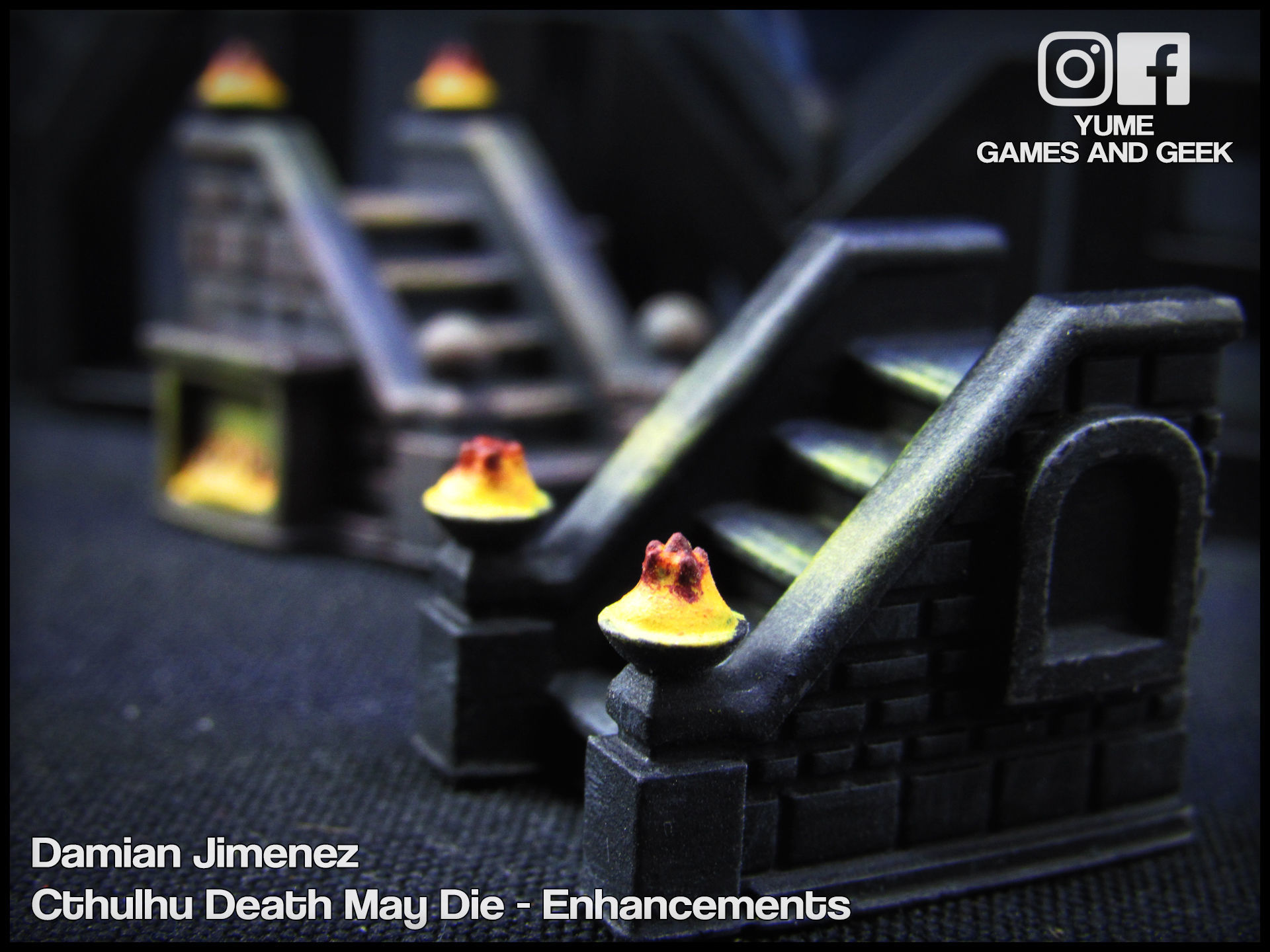 Stairs for board games Cthulhu Death May Die or GloomHaven 3D print model_8