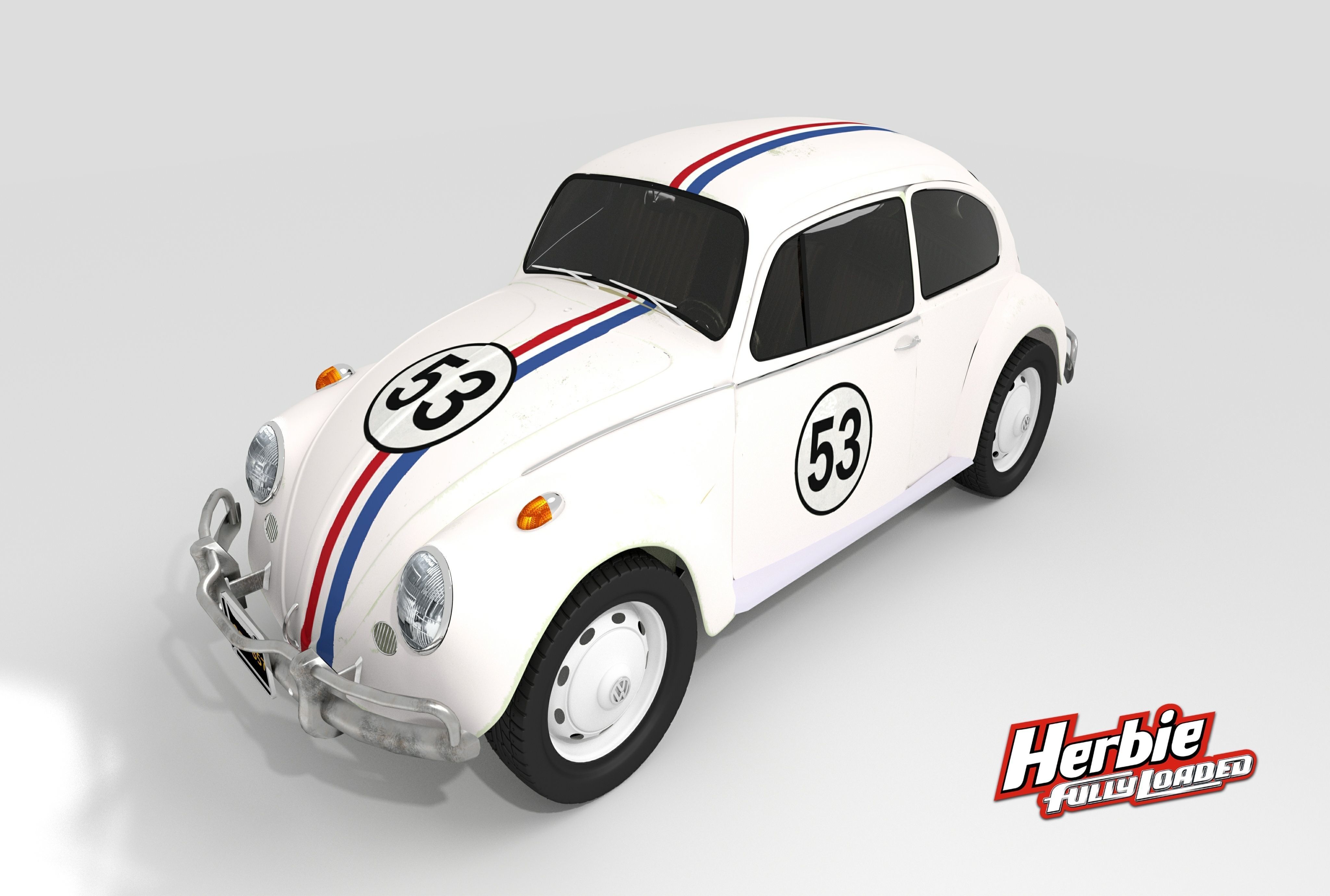 HERBIE VW BEETLE 1963  3D model_2