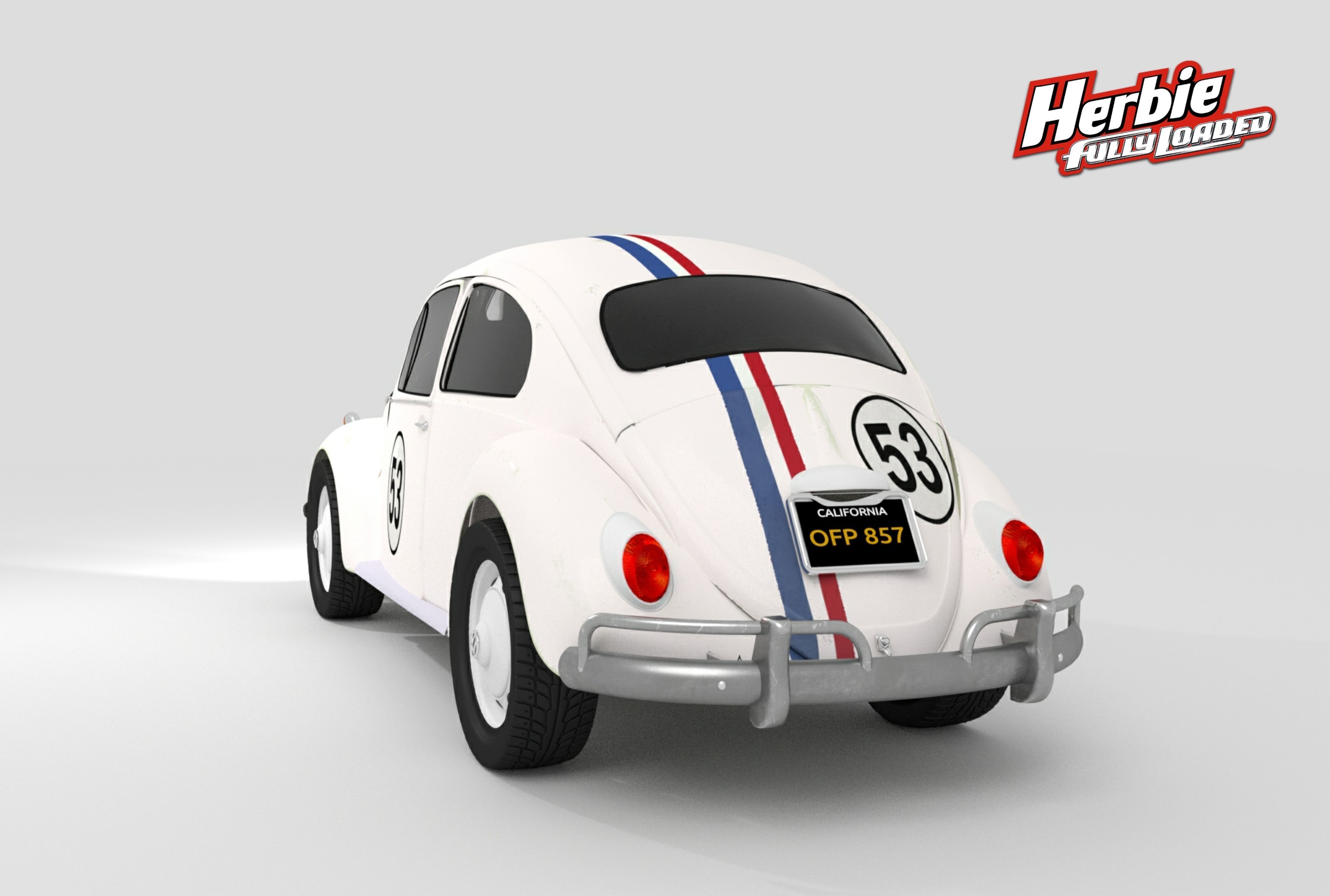 HERBIE VW BEETLE 1963  3D model_3