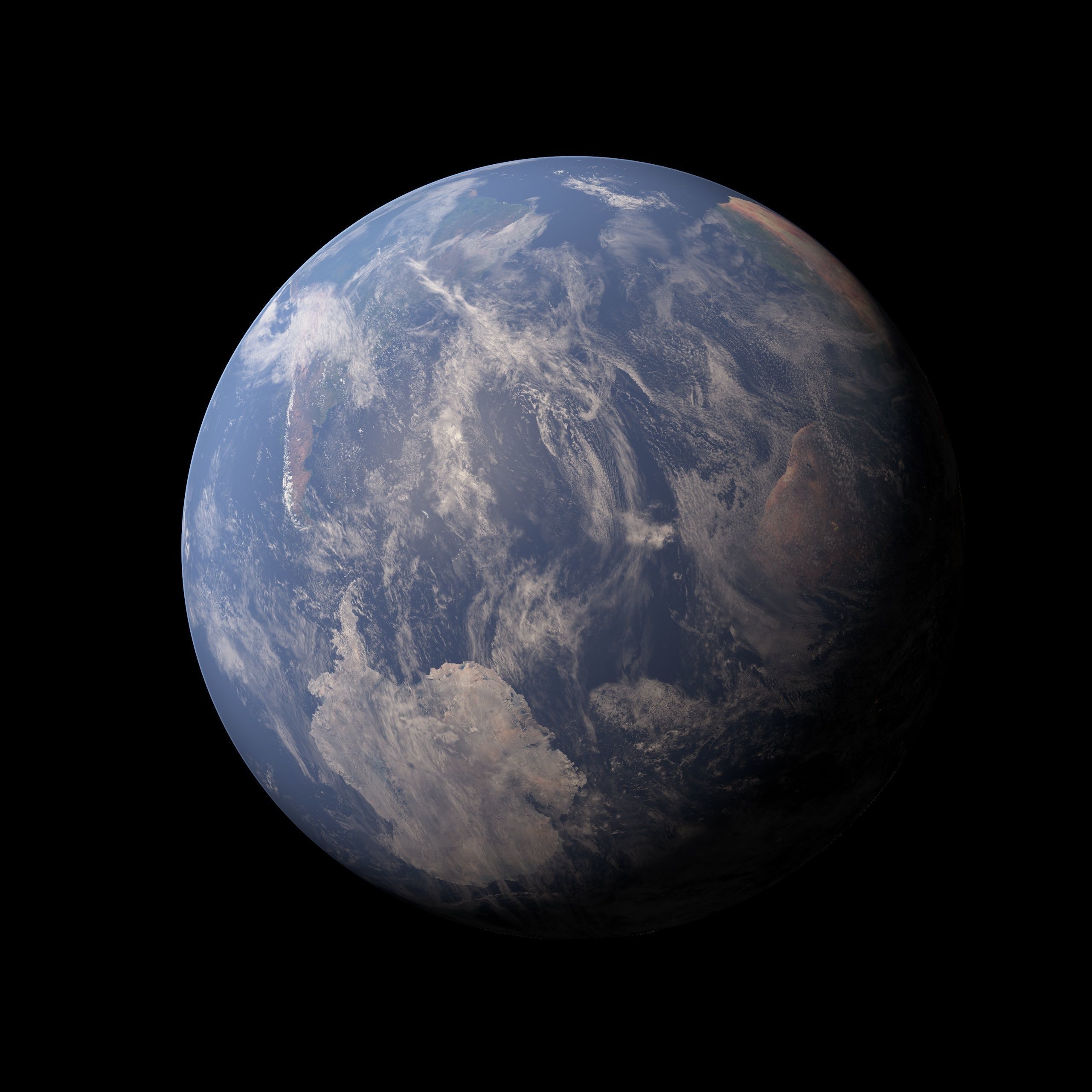 43K Earth Low-poly 3D model_10