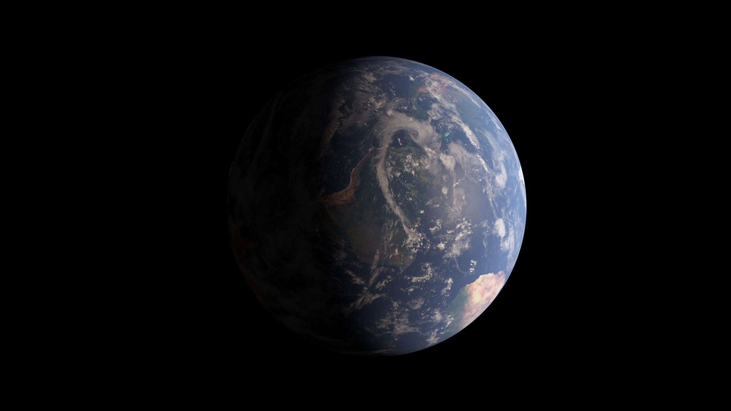 43K Earth Low-poly 3D model_9
