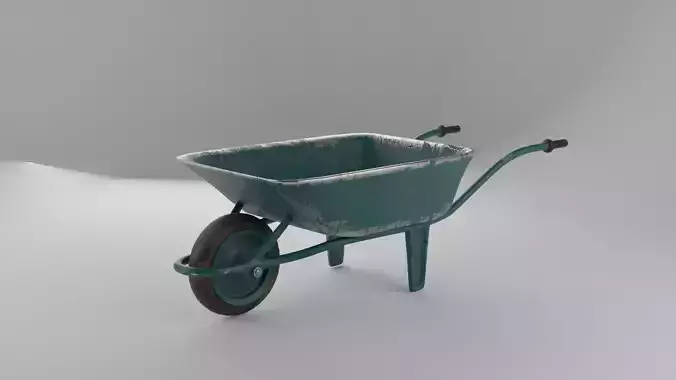 old wheelbarrow 3D model