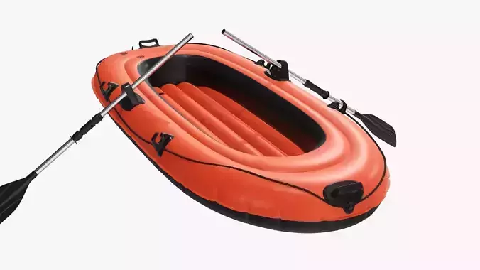 Boat inflatable 01 orange