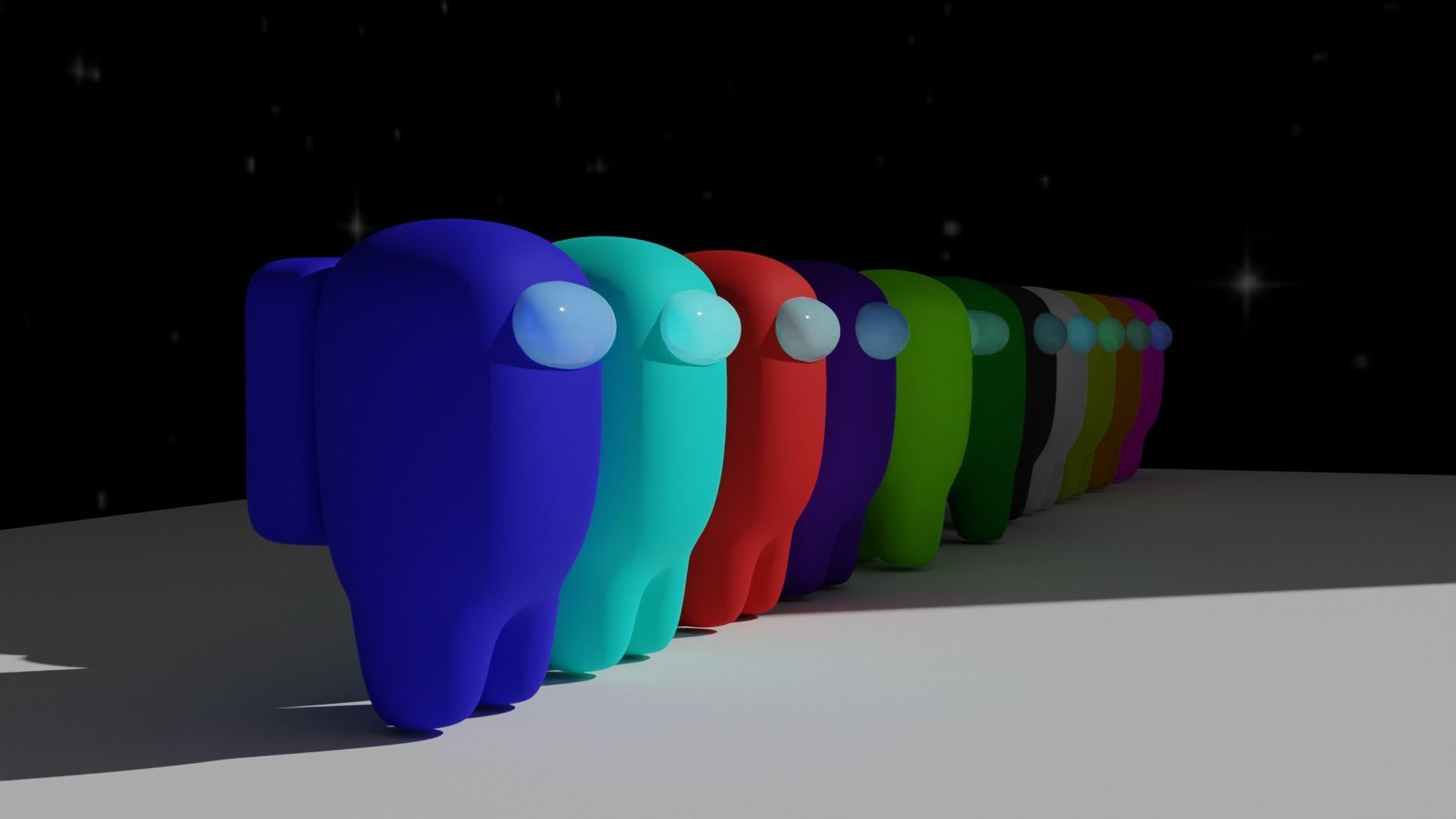 among us character package Free low-poly 3D model_1