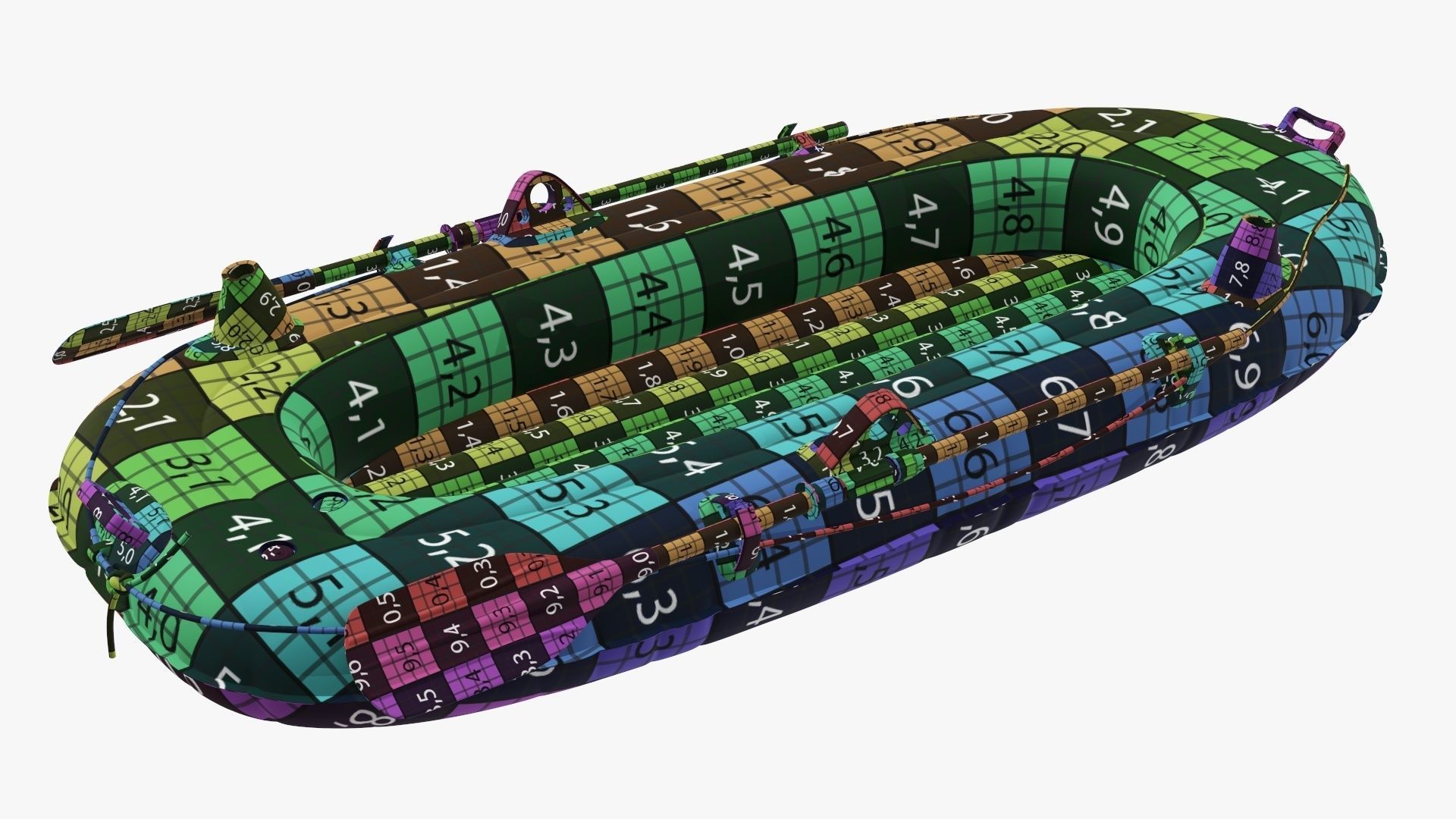 Boat inflatable 01 yellow 3D model_16