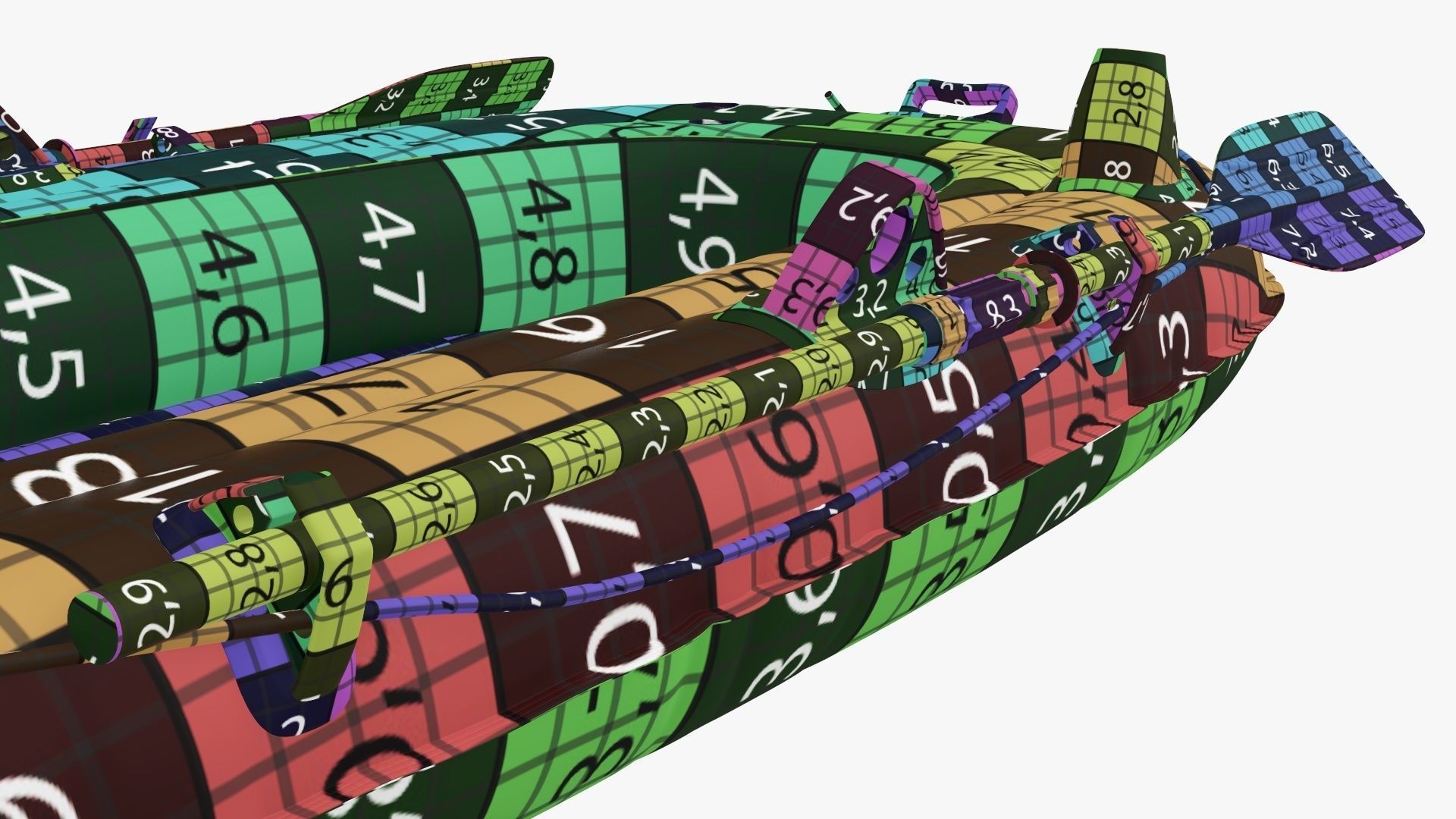 Boat inflatable 01 yellow 3D model_19