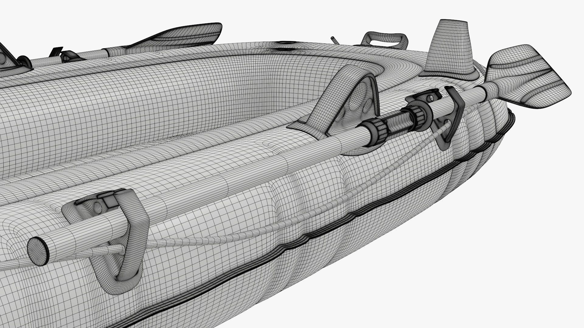 Boat inflatable 01 yellow 3D model_14