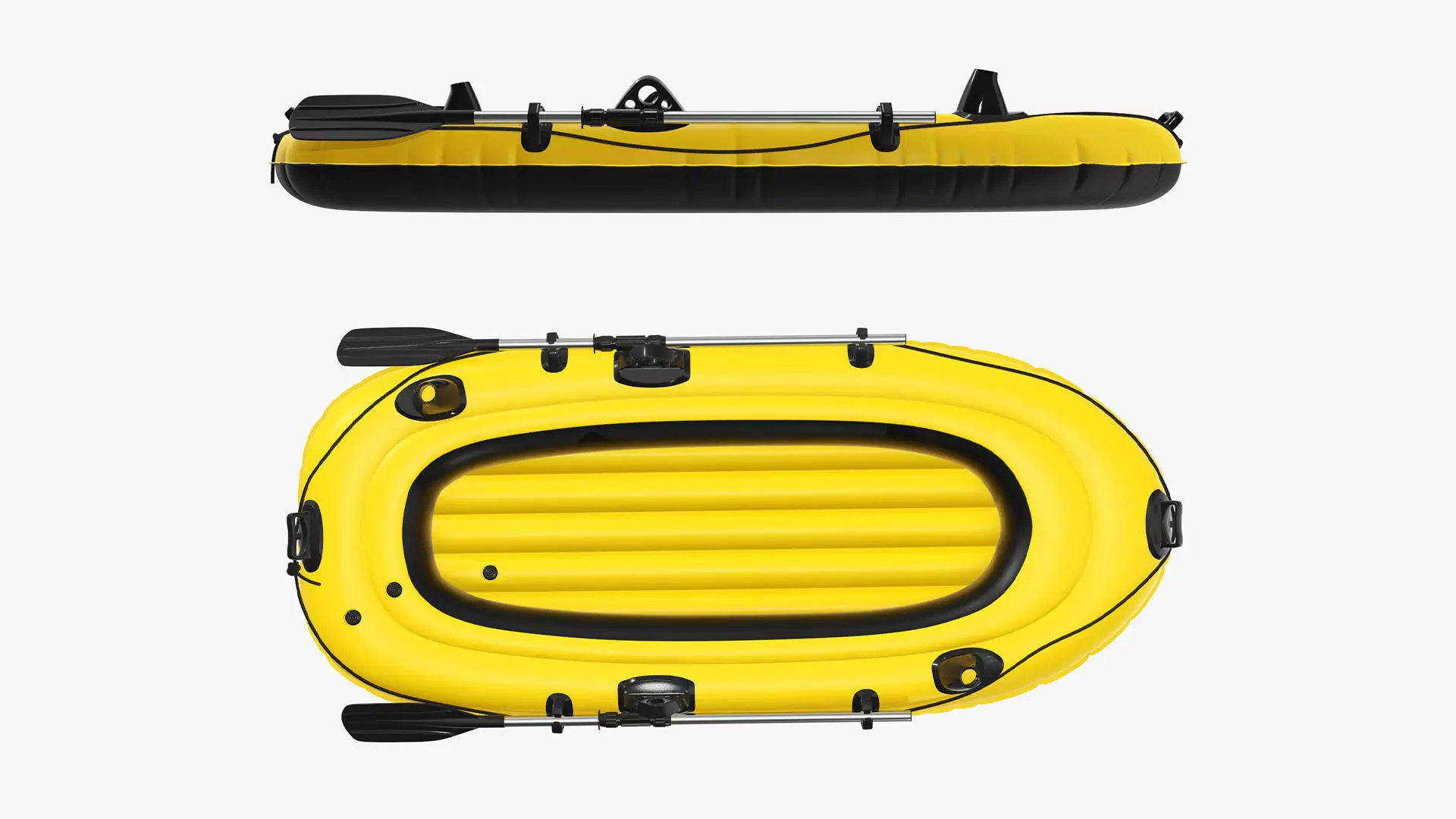 Boat inflatable 01 yellow 3D model_0