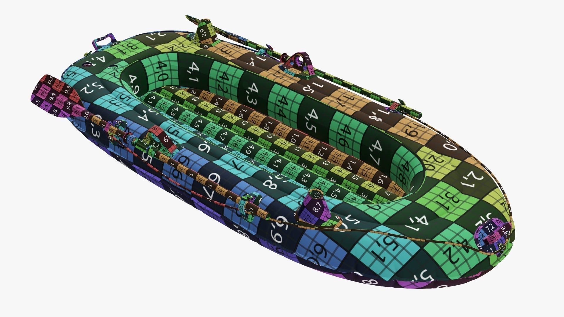 Boat inflatable 01 yellow 3D model_15