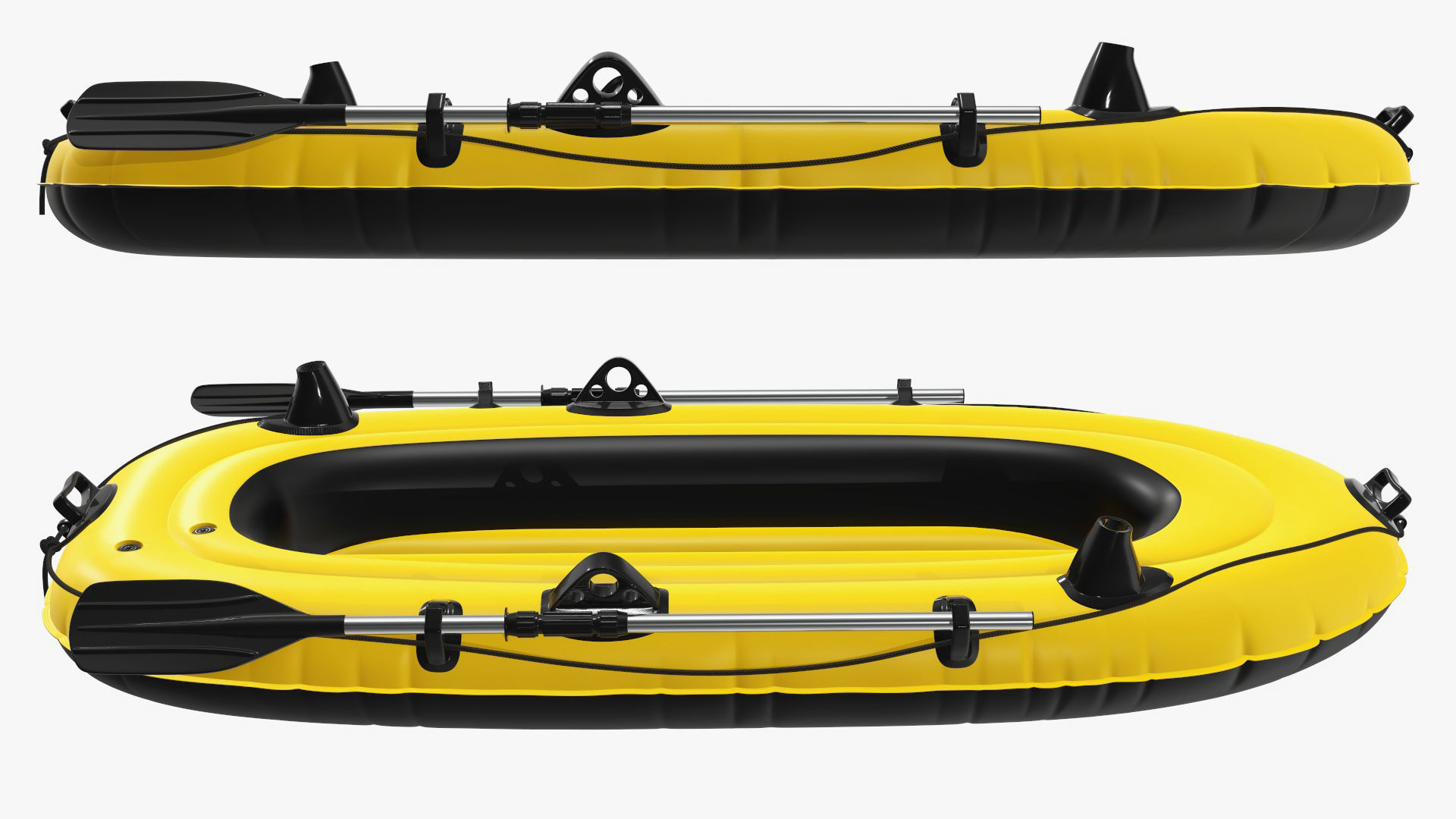 Boat inflatable 01 yellow 3D model_3