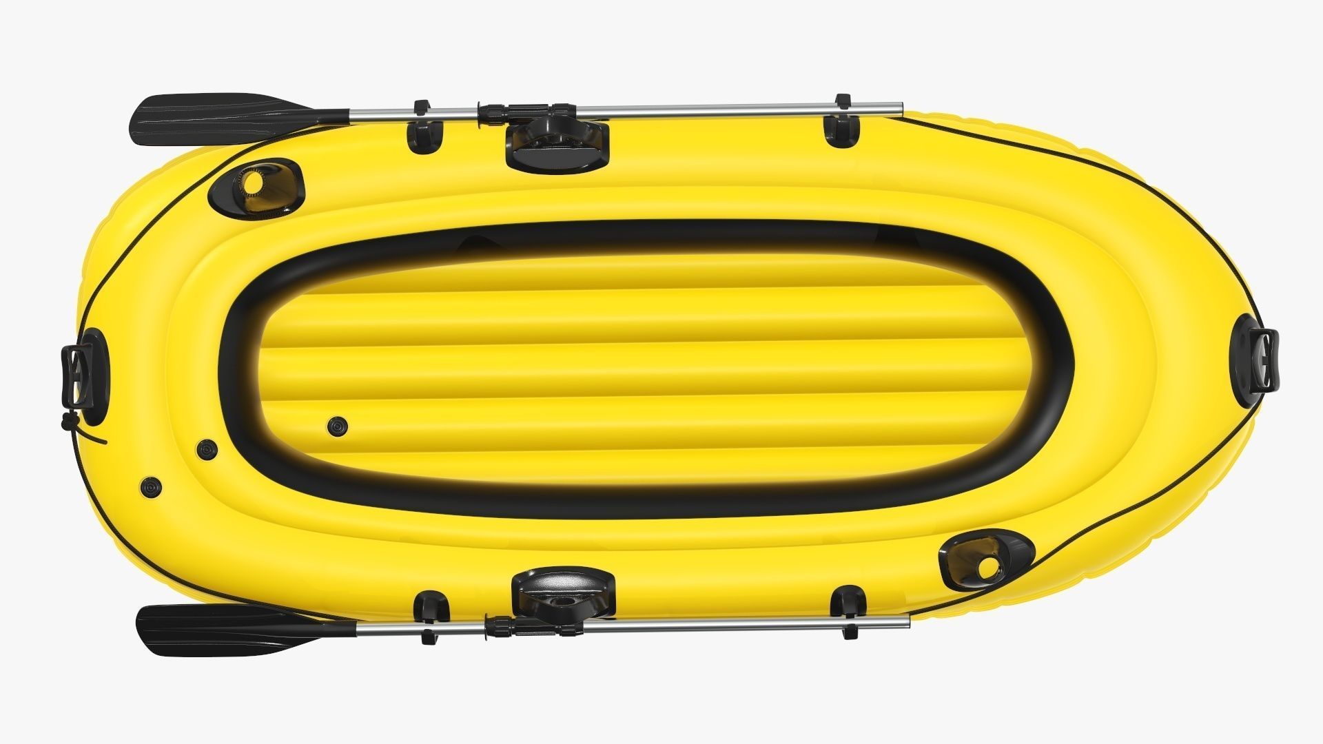 Boat inflatable 01 yellow 3D model_4