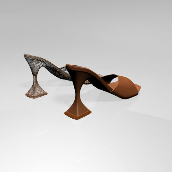 Square-Toe Spool-Heel Sandals 02 3D model_6