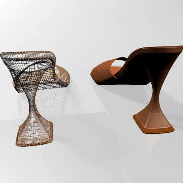 Square-Toe Spool-Heel Sandals 02 3D model_16