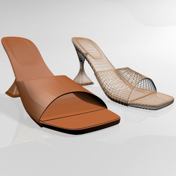 Square-Toe Spool-Heel Sandals 02 3D model_18