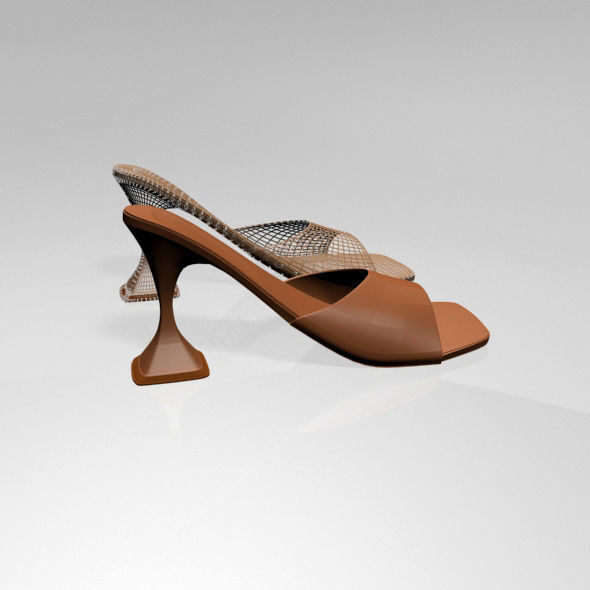 Square-Toe Spool-Heel Sandals 02 3D model_5