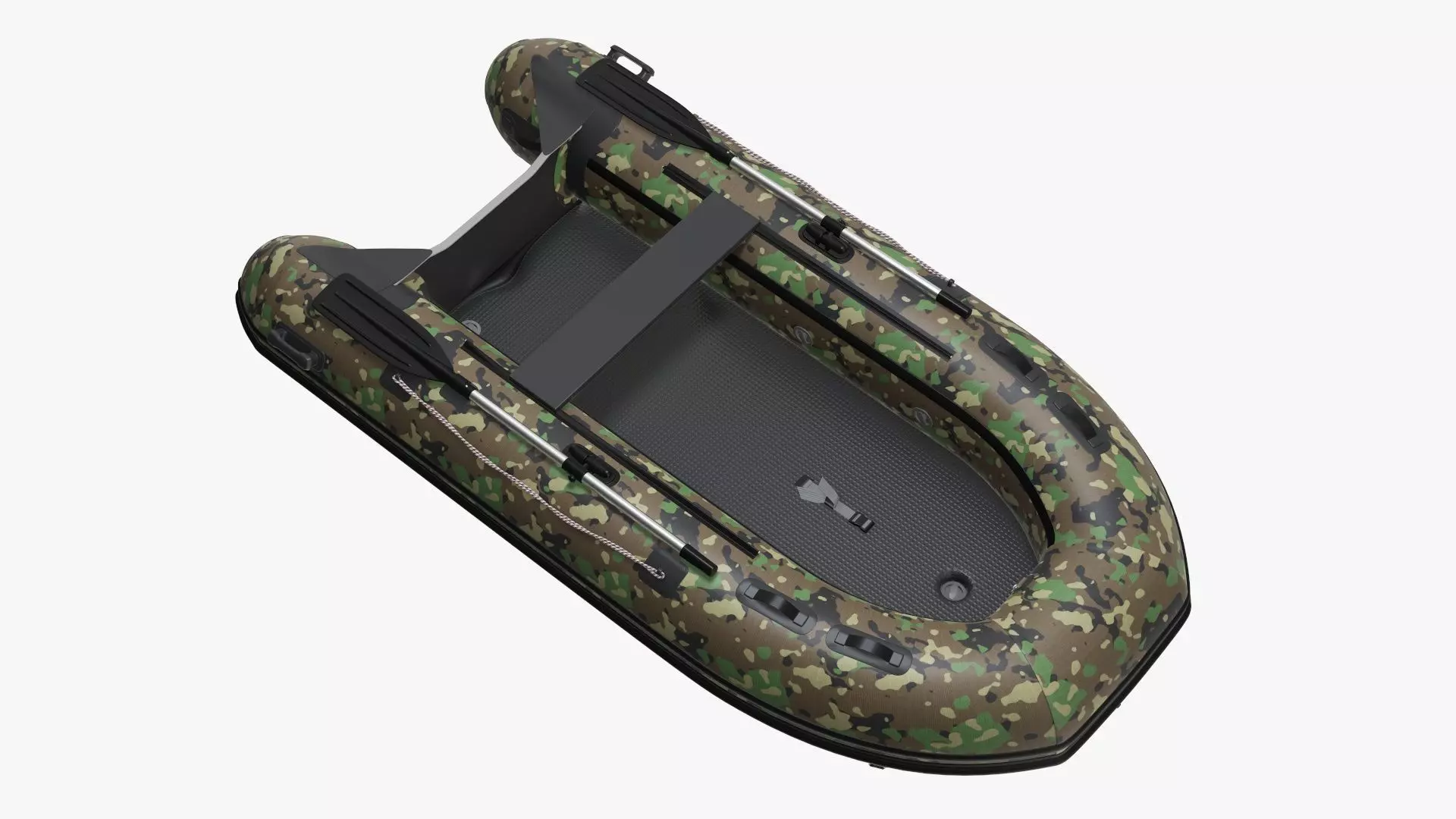 Boat inflatable 02 camouflage 3D model_0
