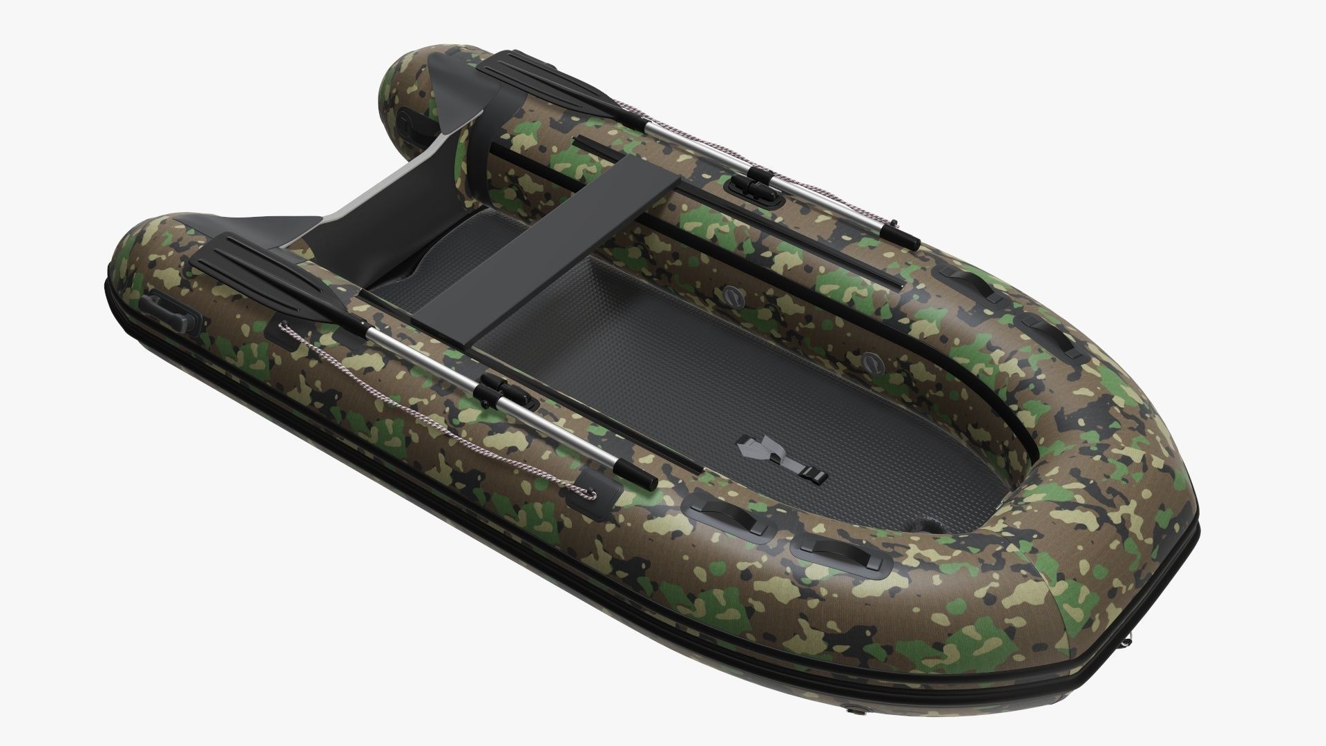 Boat inflatable 02 camouflage 3D model_2