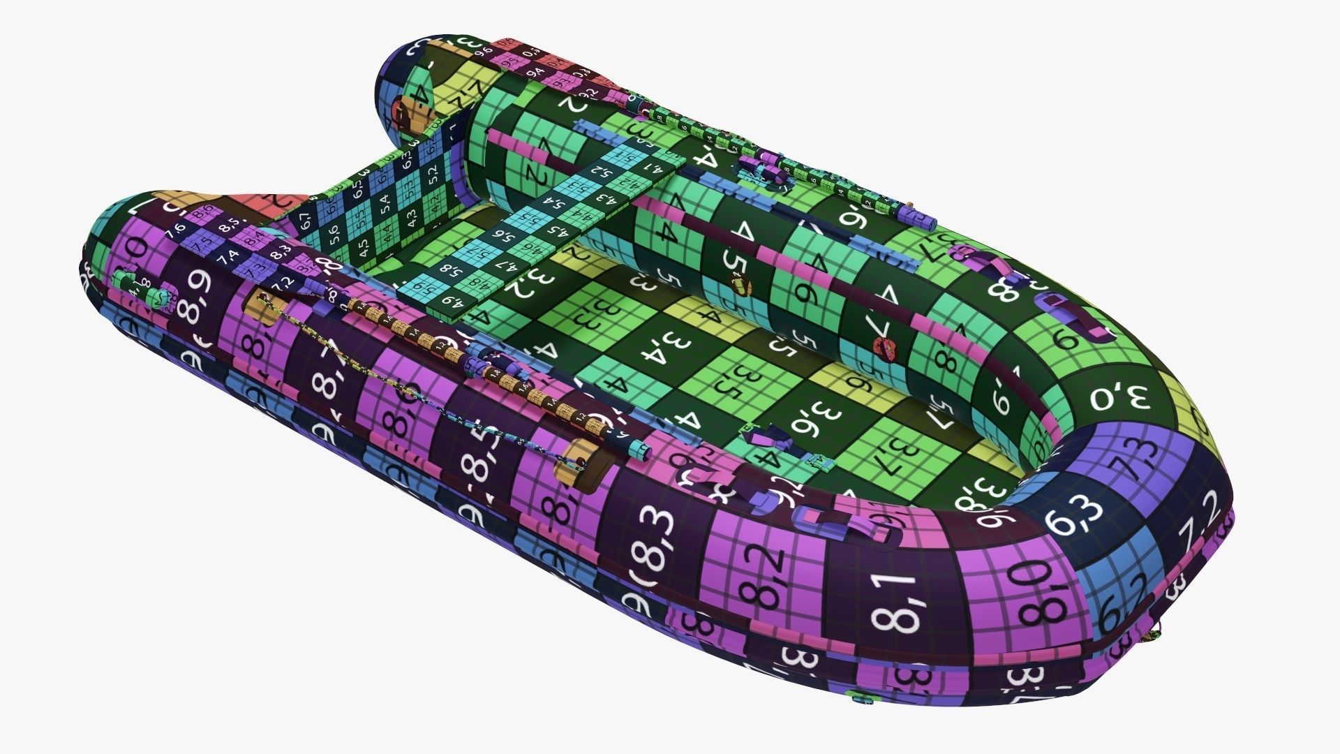 Boat inflatable 02 camouflage 3D model_19