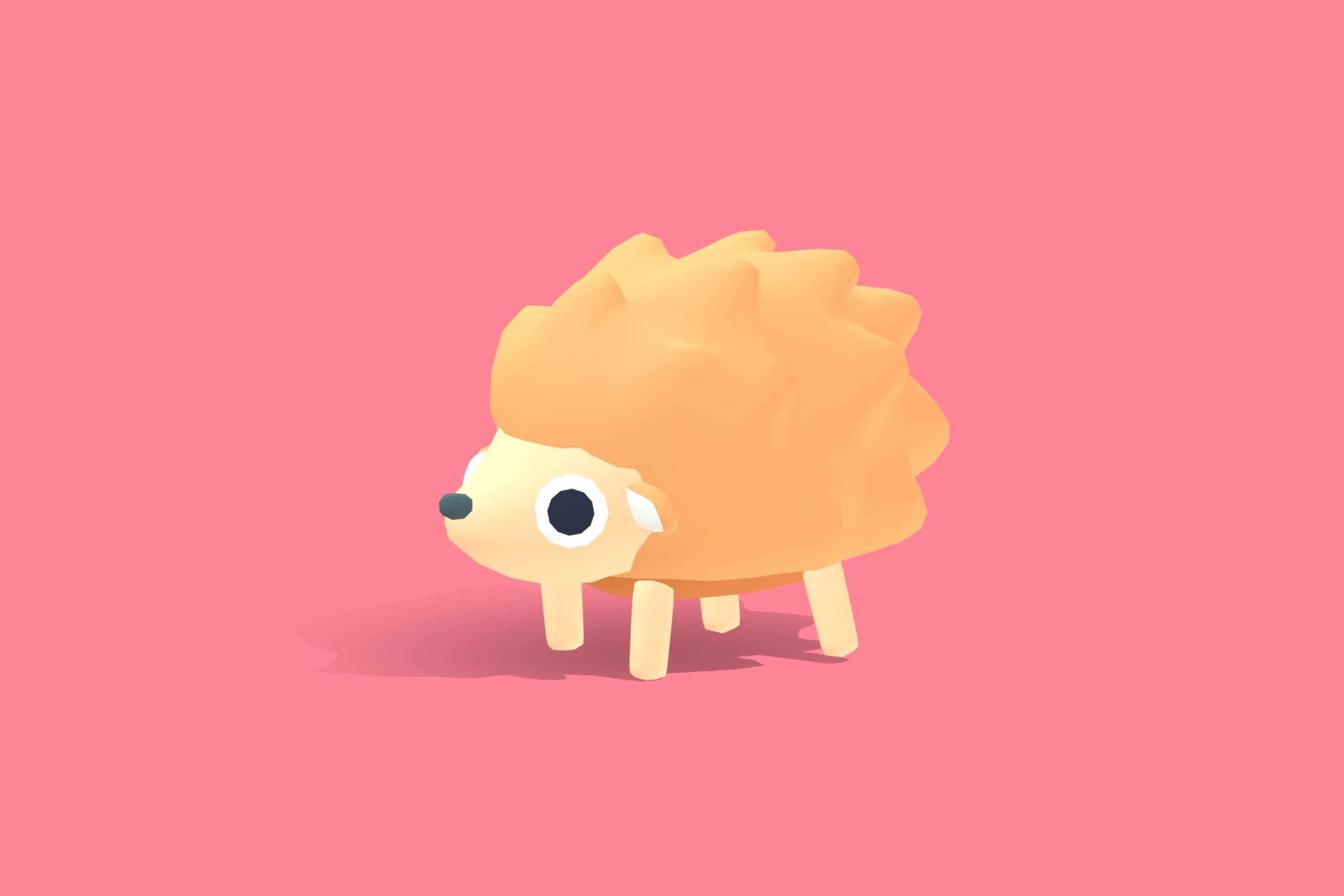 Hedgehog - Quirky Series 3D model_7