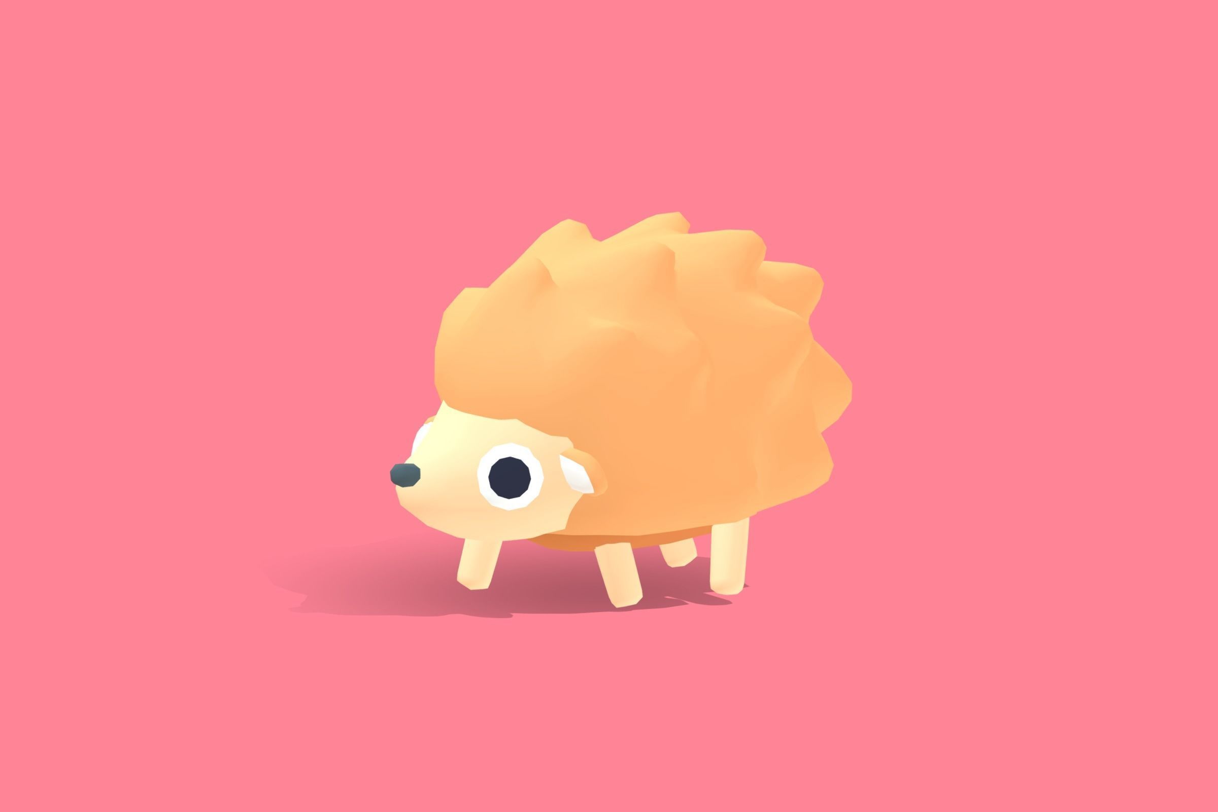 Hedgehog - Quirky Series 3D model_10