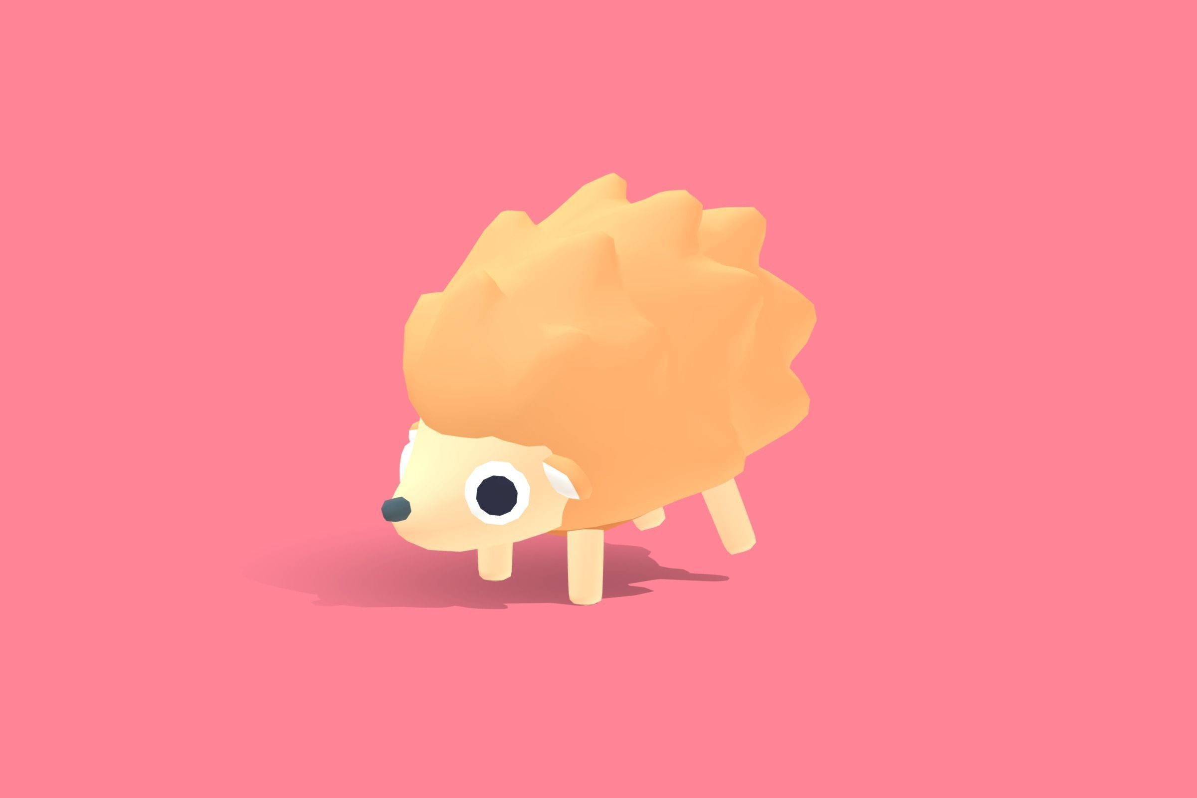 Hedgehog - Quirky Series 3D model_5