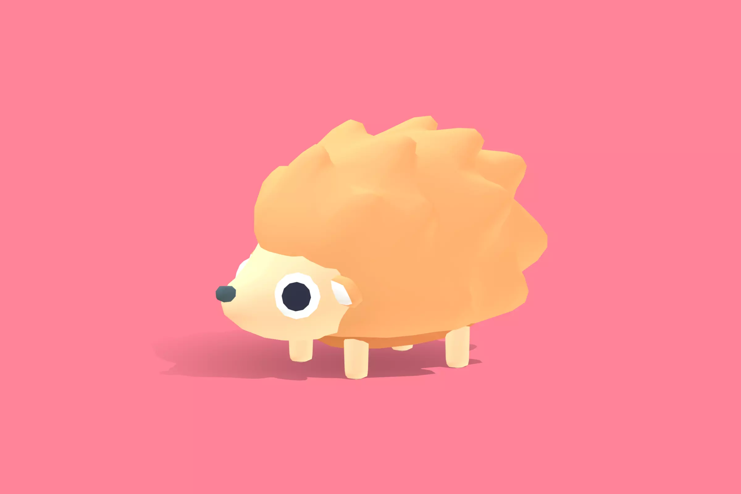 Hedgehog - Quirky Series 3D model_0