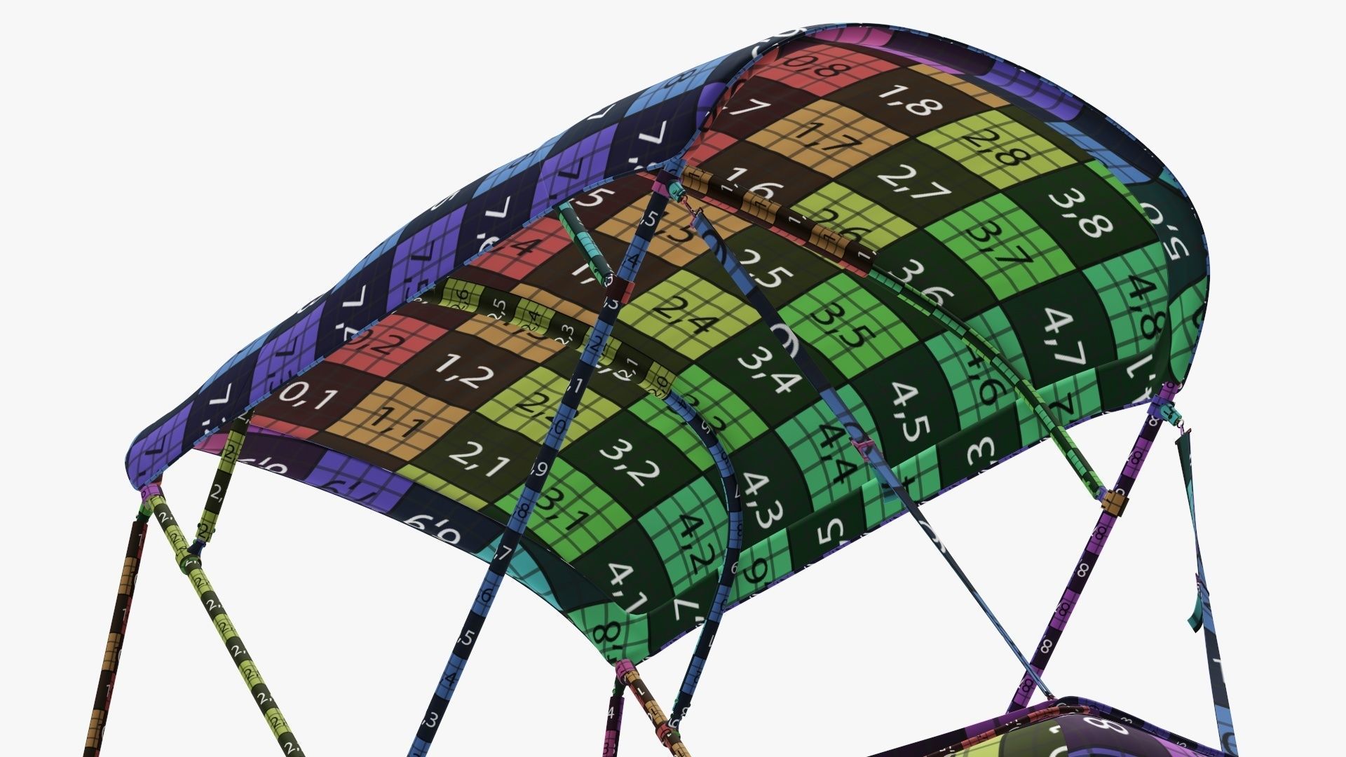 Boat inflatable 03 sunshade 3D model_21