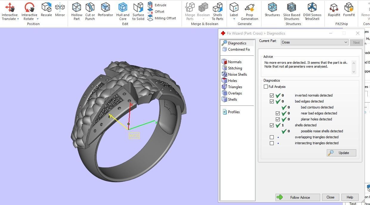 Cross Ring for mens 3D print model_4
