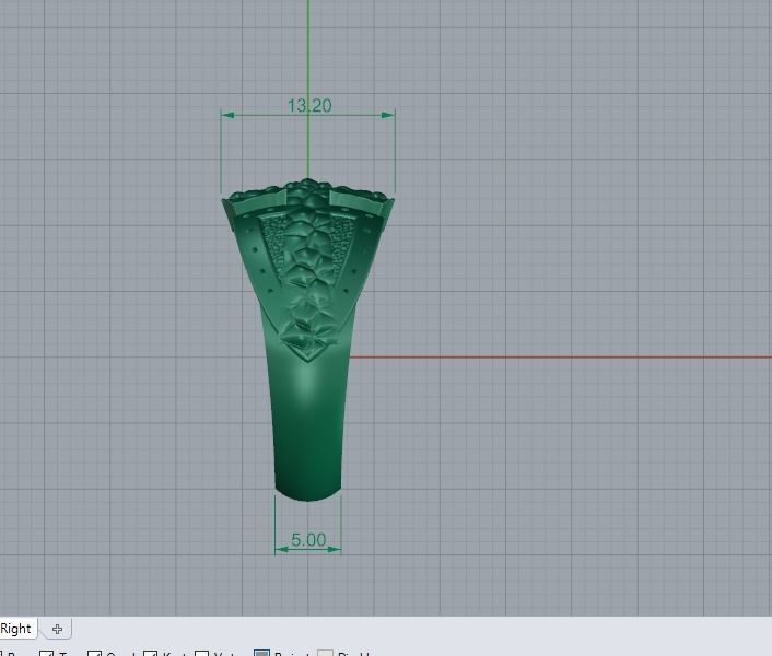 Cross Ring for mens 3D print model_3