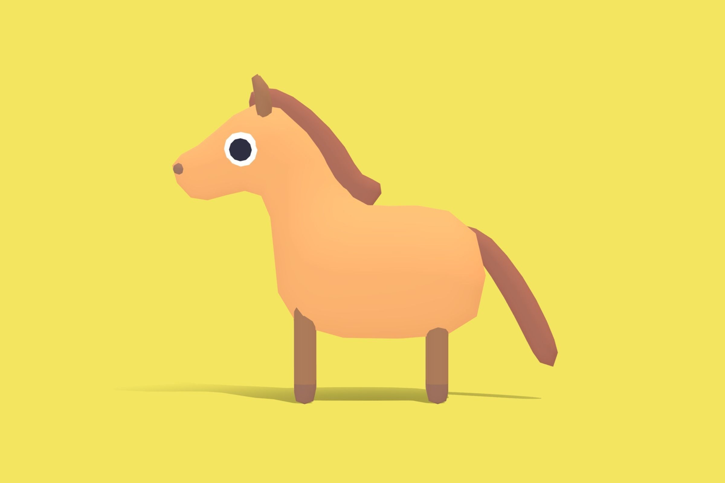 Horse - Quirky Series Low-poly 3D model_2