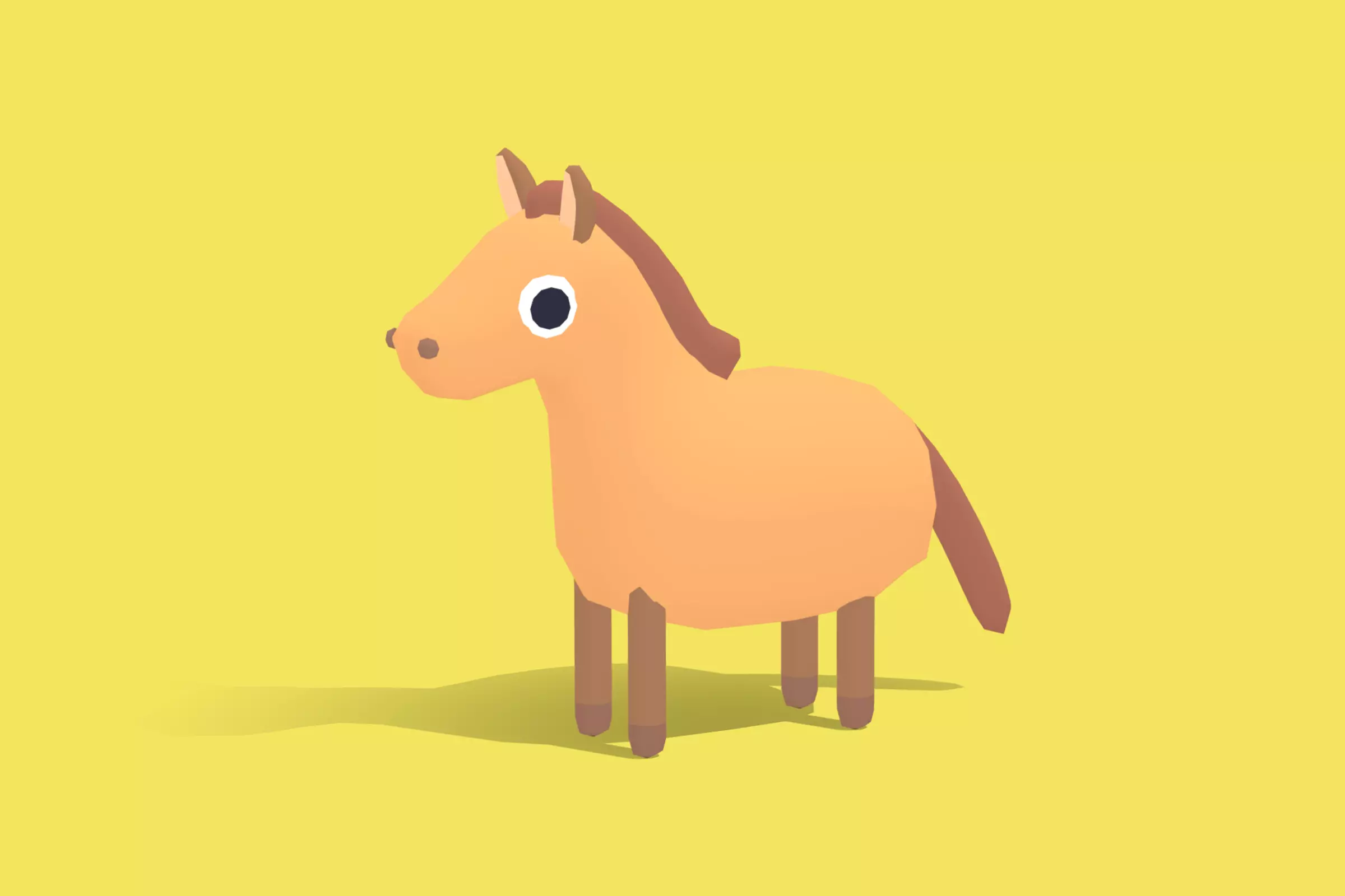 Horse - Quirky Series Low-poly 3D model_0