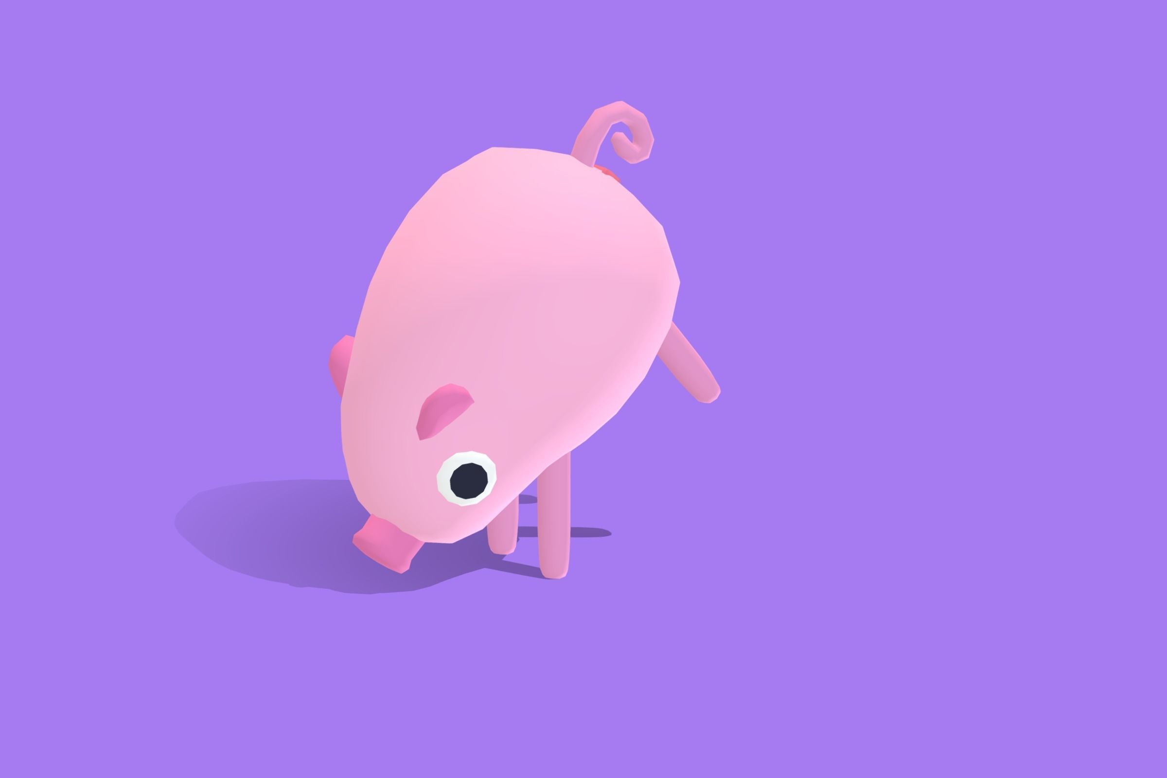 Pig - Quirky Series 3D model_5