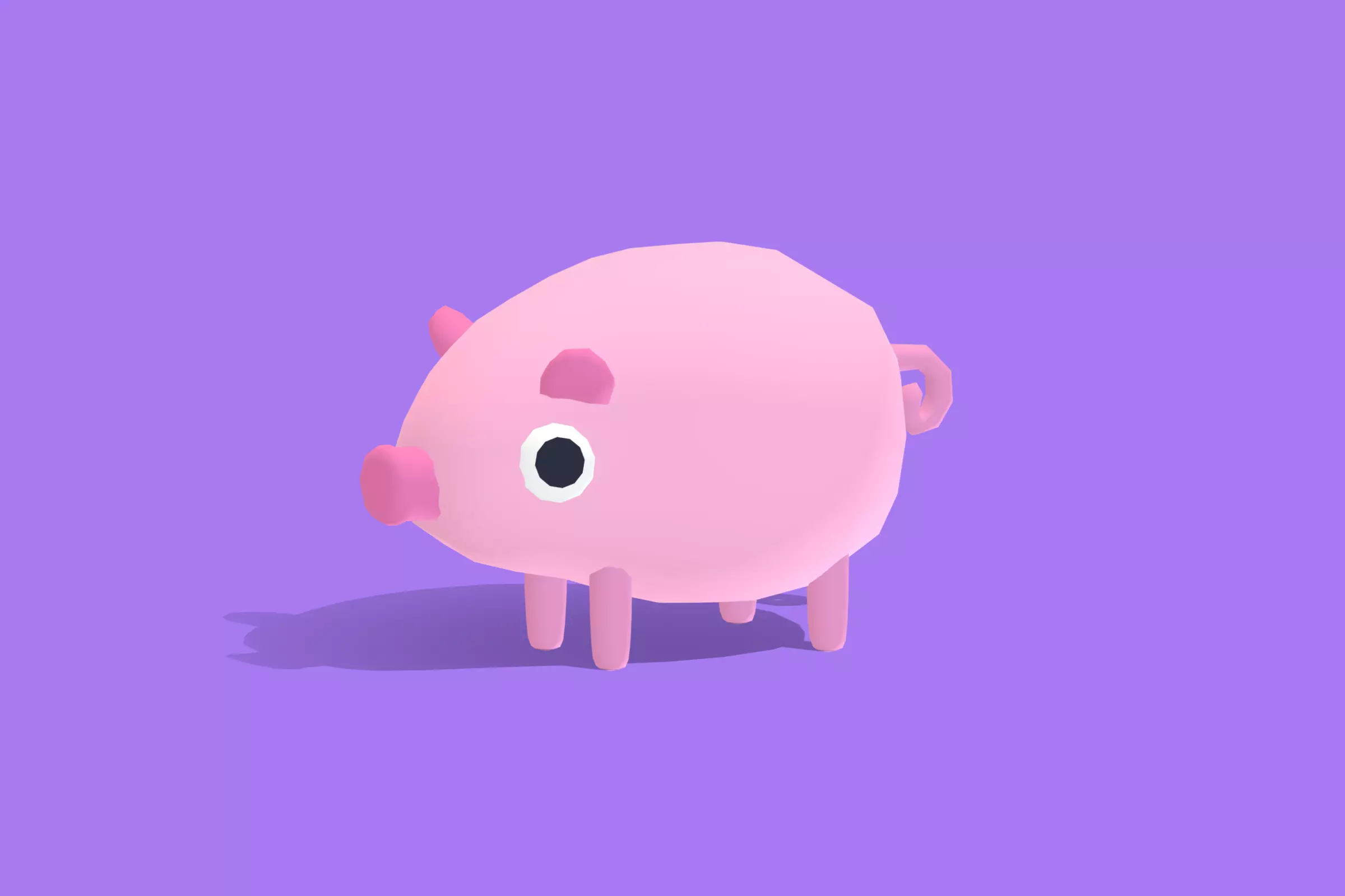 Pig - Quirky Series 3D model_0