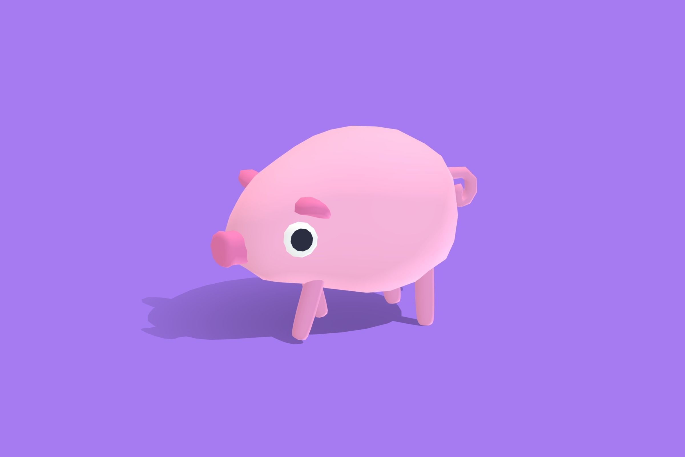 Pig - Quirky Series 3D model_10