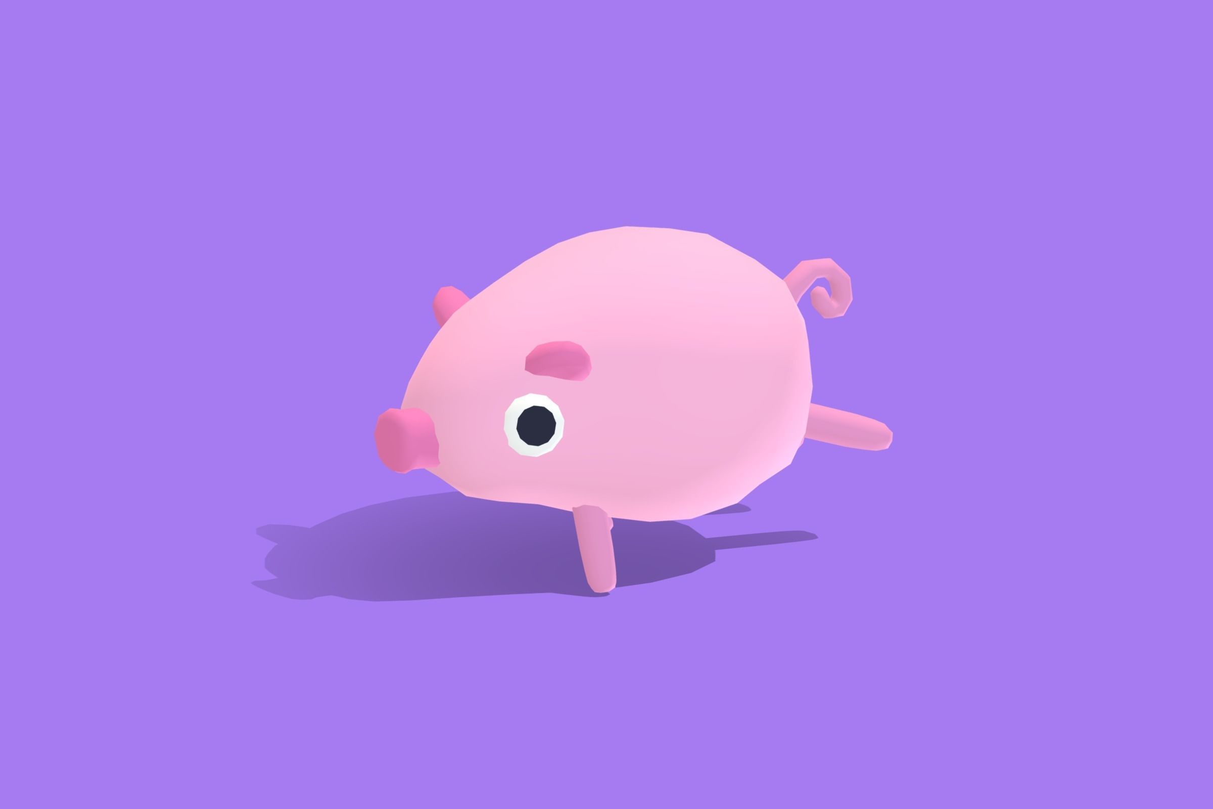 Pig - Quirky Series 3D model_9