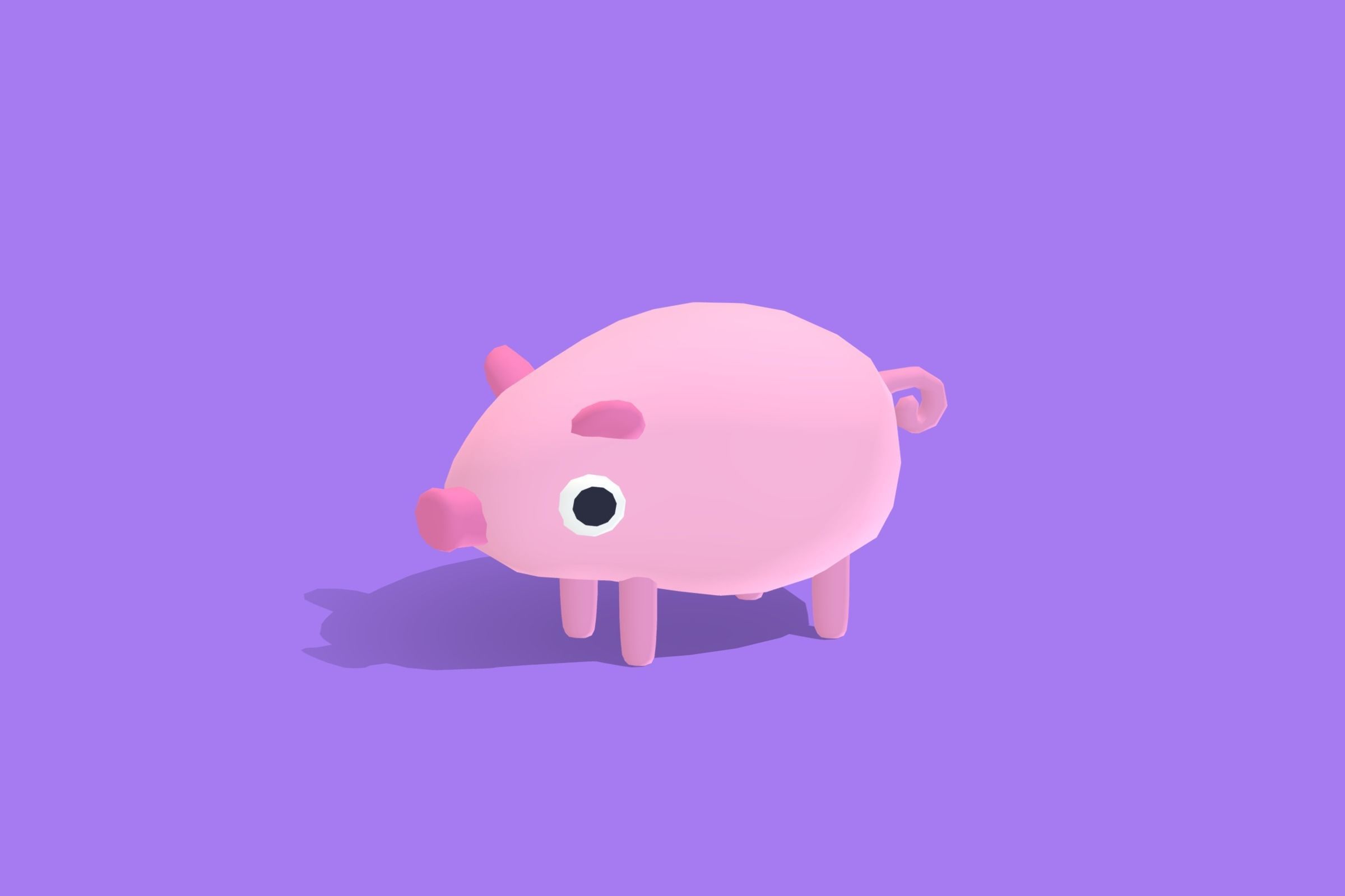 Pig - Quirky Series 3D model_4