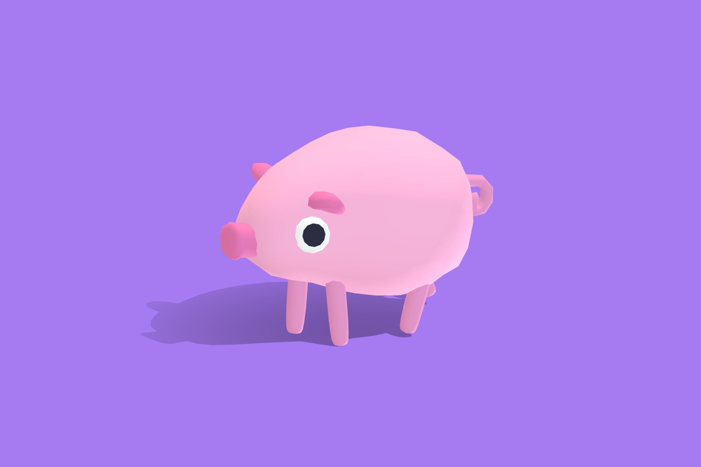 Pig - Quirky Series 3D model_7