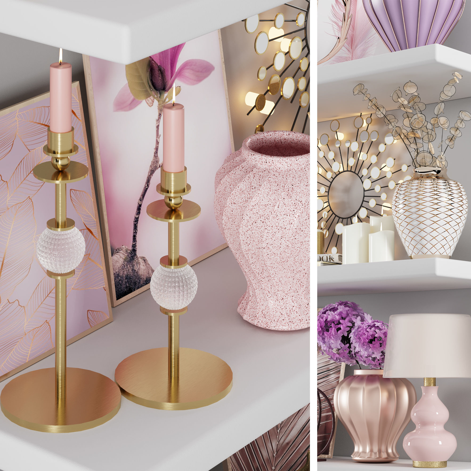 decorative set04 3D model_1