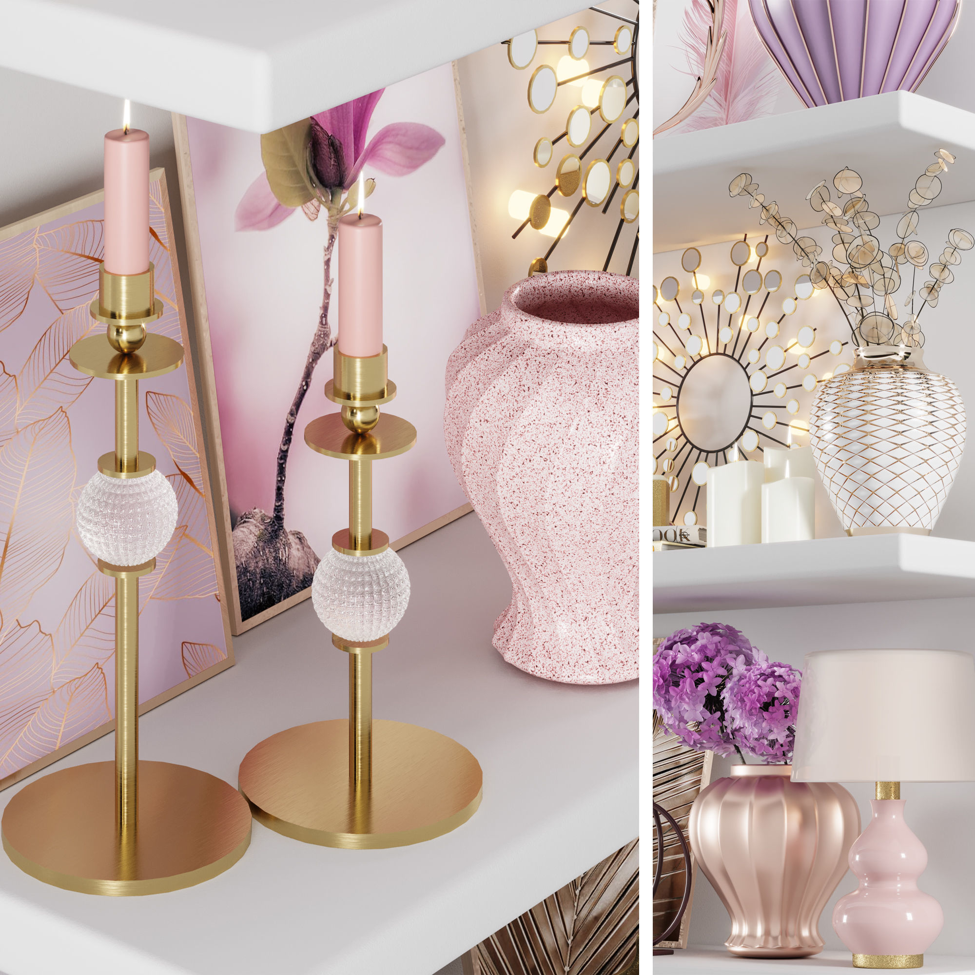 decorative set04 3D model_8