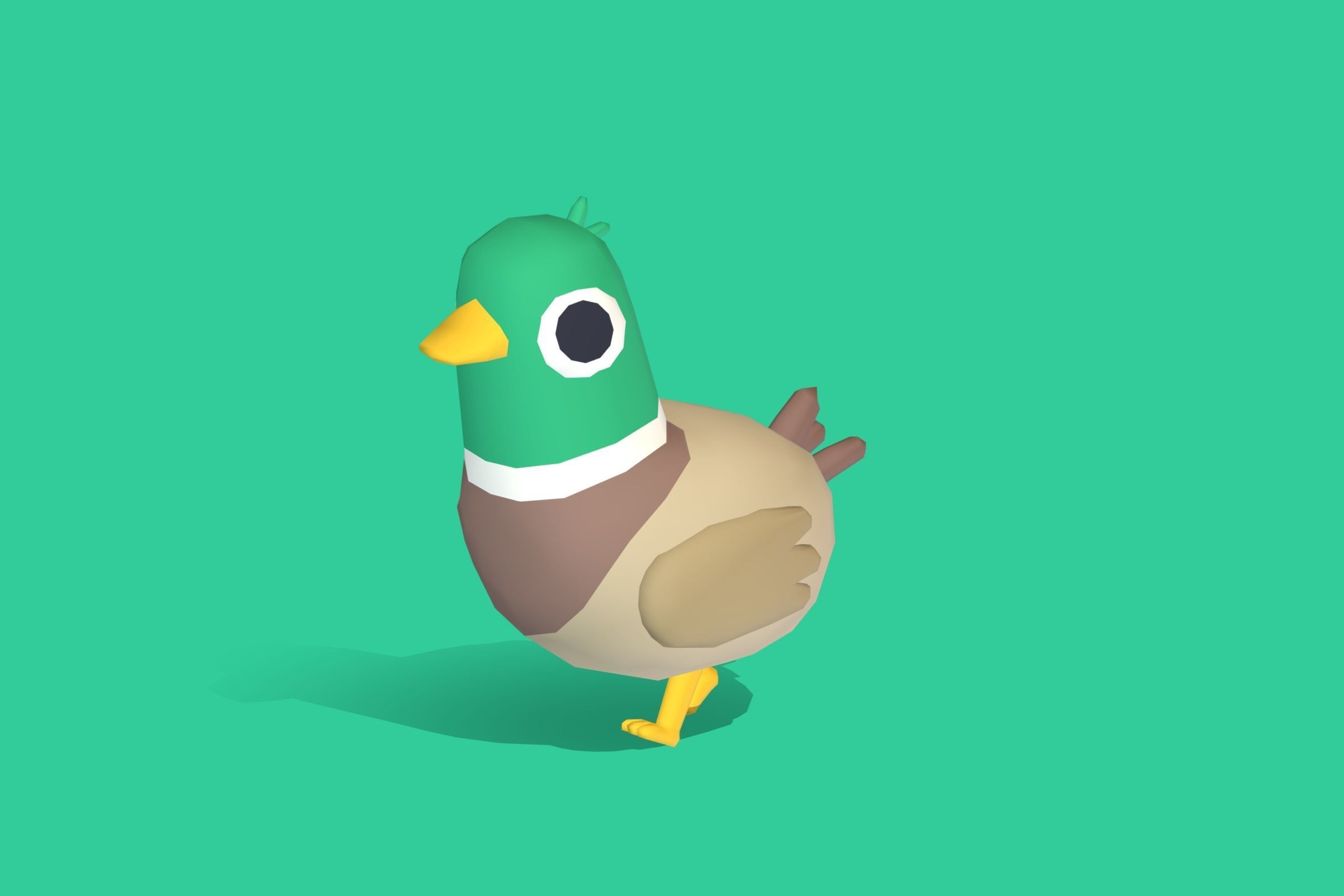 Mallard - Quirky Series Low-poly 3D model_10
