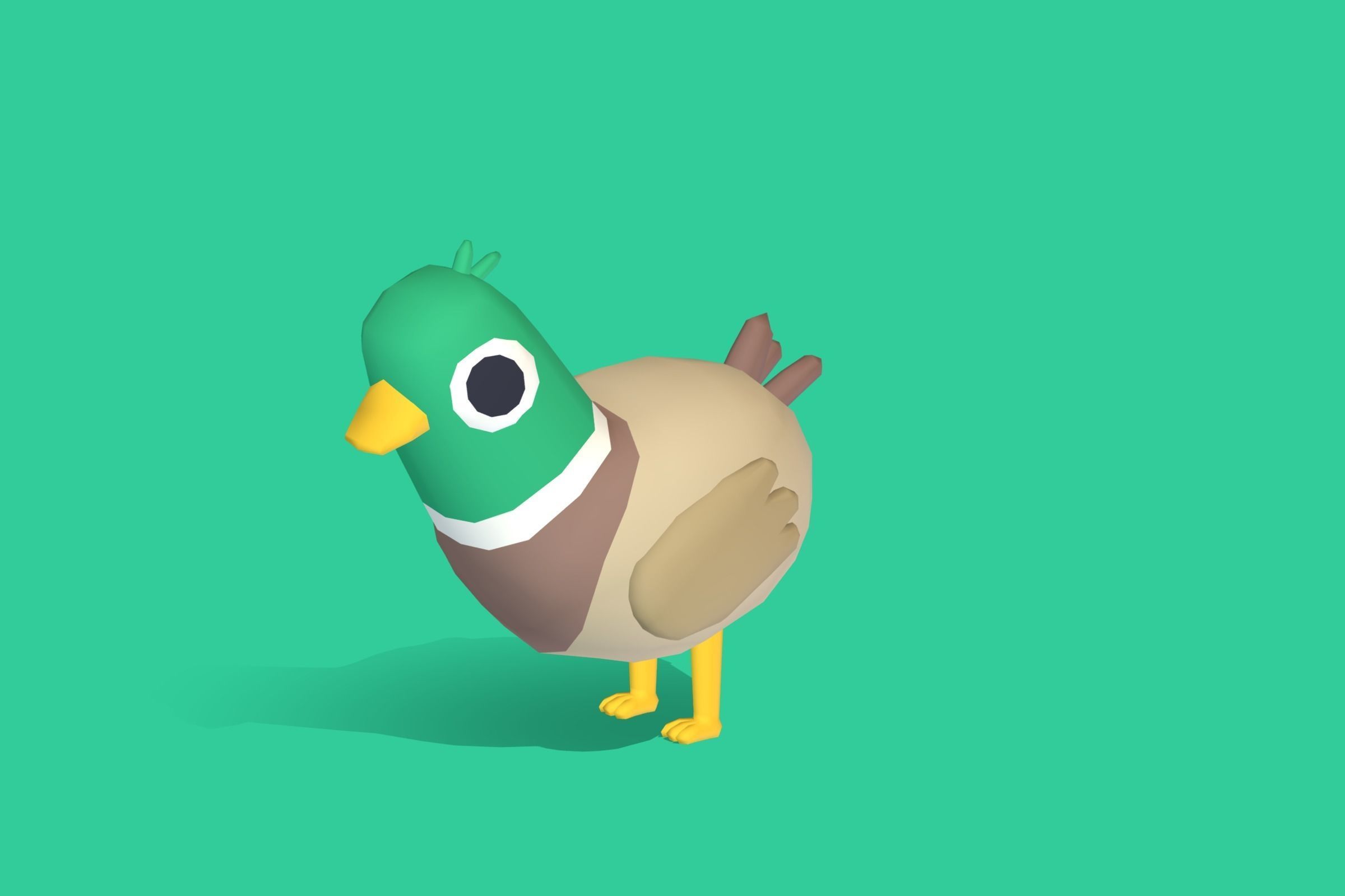 Mallard - Quirky Series Low-poly 3D model_6