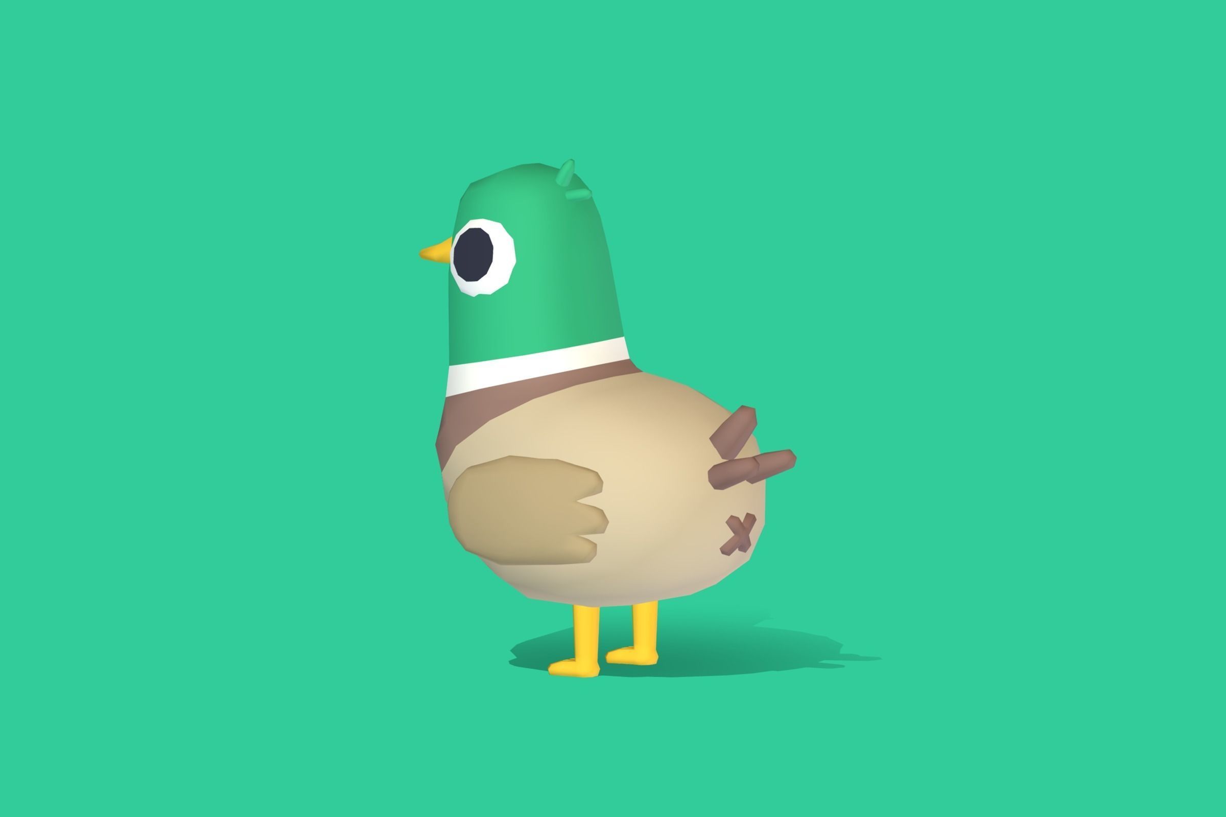 Mallard - Quirky Series Low-poly 3D model_1