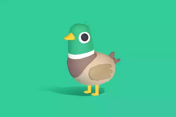 Mallard - Quirky Series Low-poly 3D model