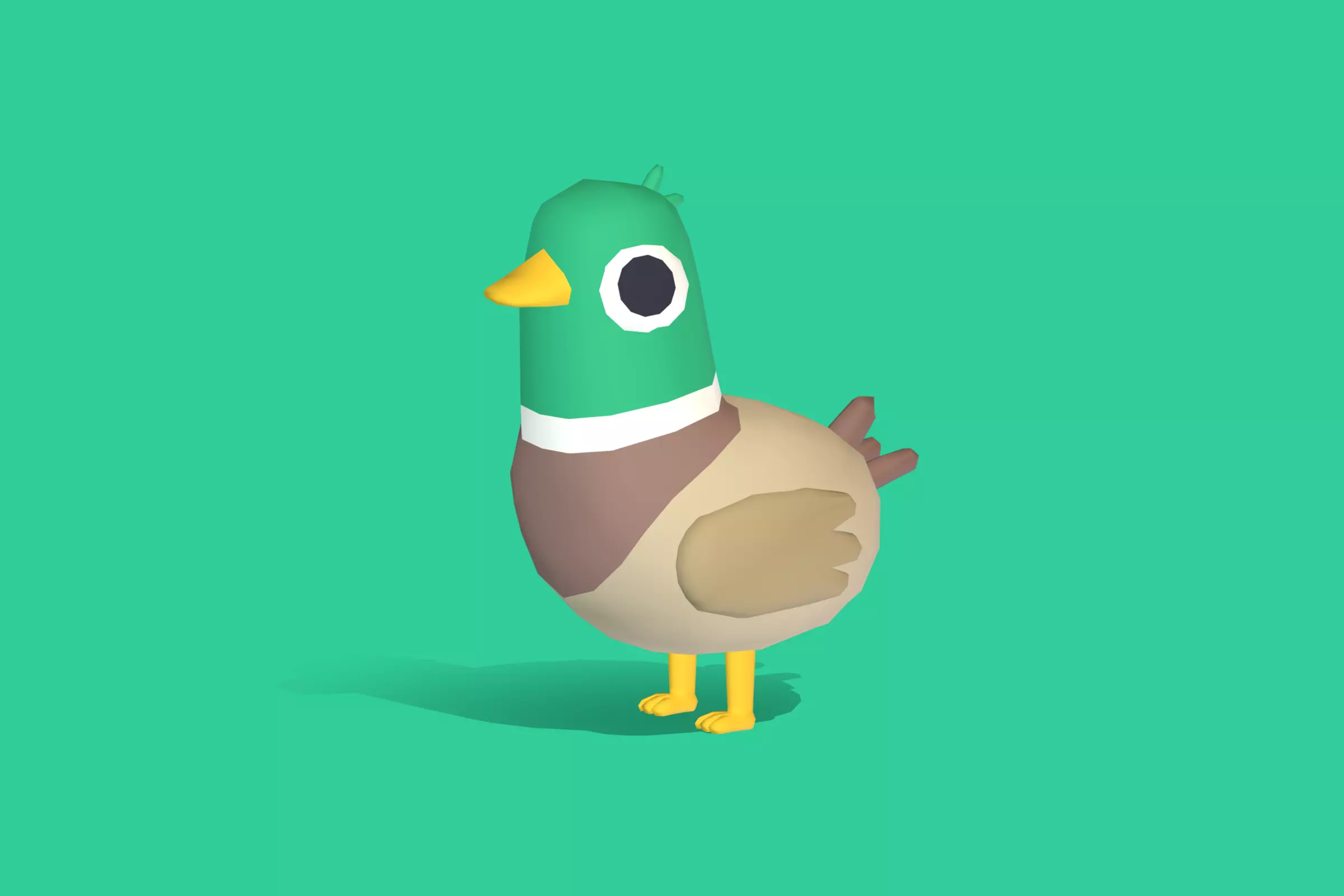 Mallard - Quirky Series Low-poly 3D model_0