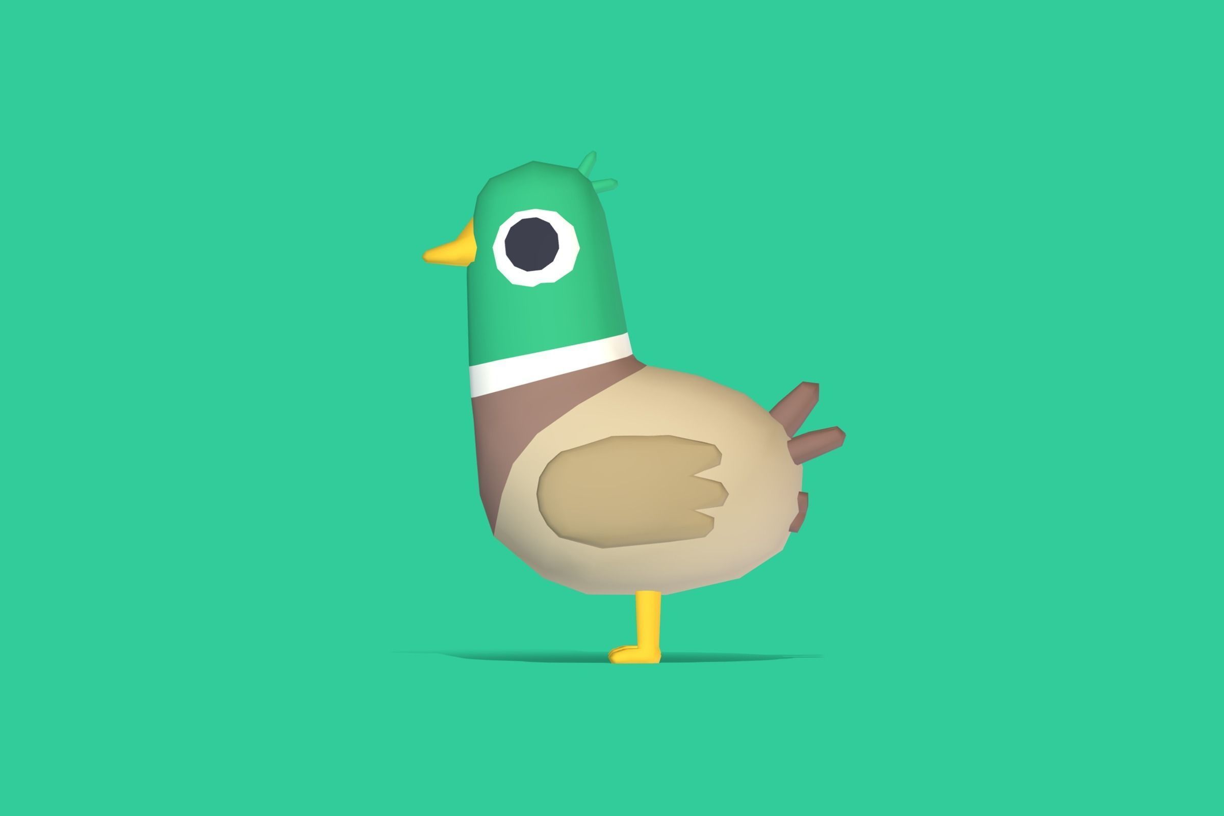 Mallard - Quirky Series Low-poly 3D model_2