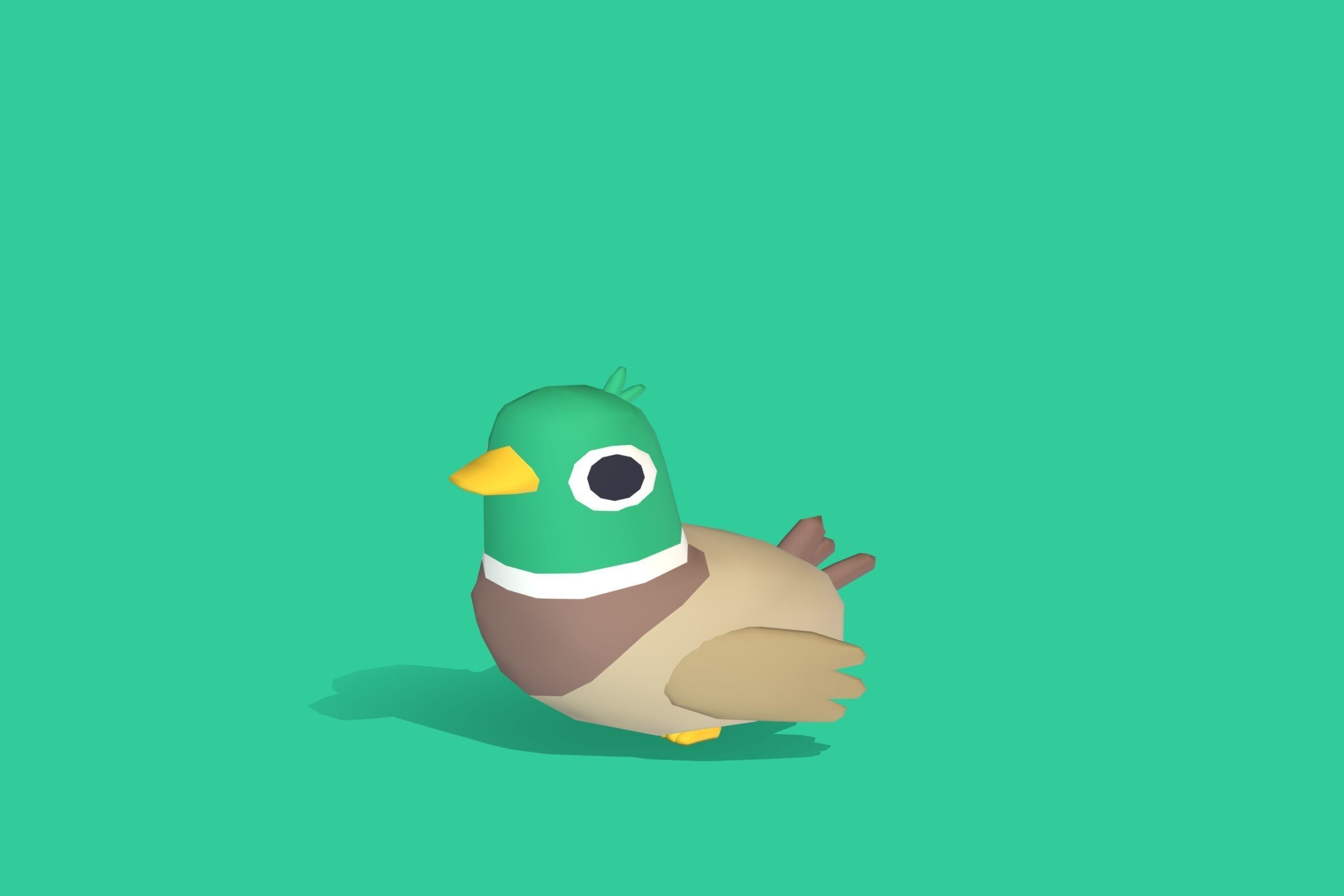 Mallard - Quirky Series Low-poly 3D model_4