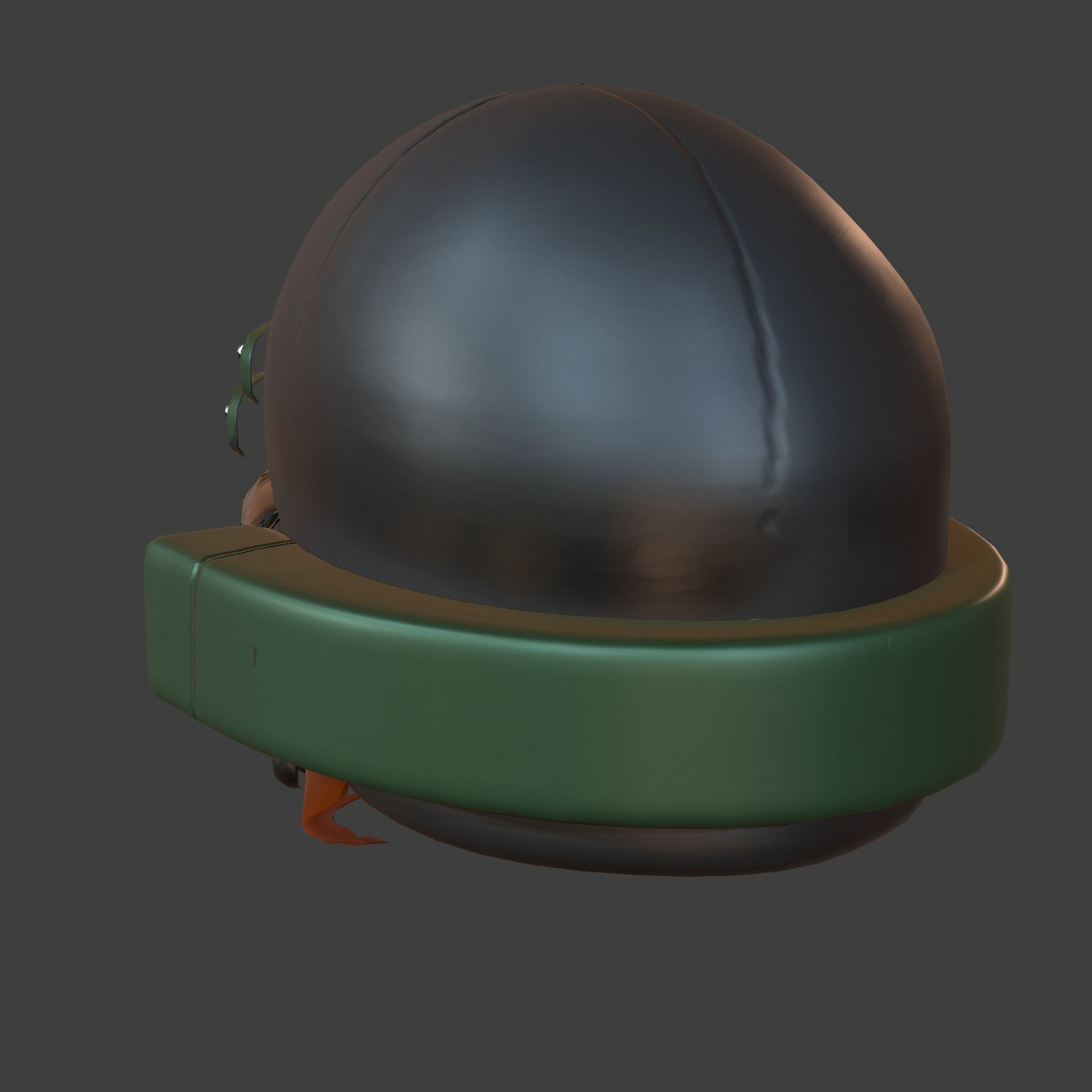 Gas mask helmet 3d model scifi Low-poly Low-poly 3D model_7