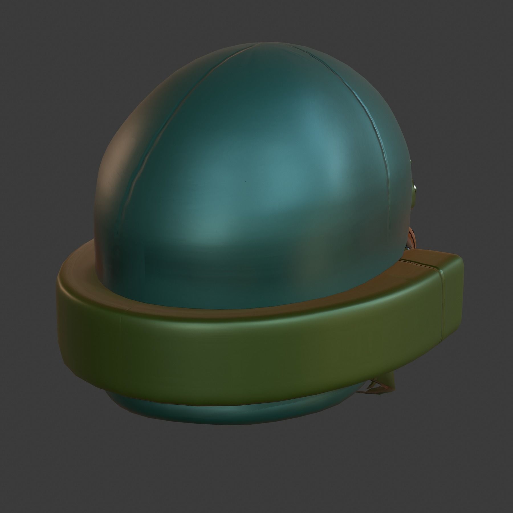 Gas mask helmet 3d model scifi Low-poly Low-poly 3D model_8